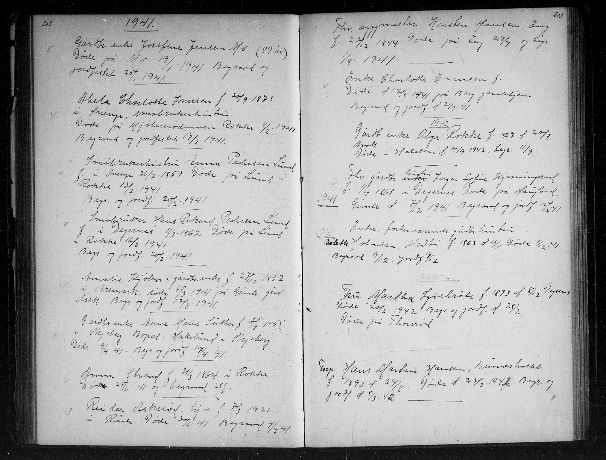 Berg prestekontor Kirkebøker, SAO/A-10902/G/Gc/L0003: Parish register (copy) no. III 3, 1887-1958, p. 202-203