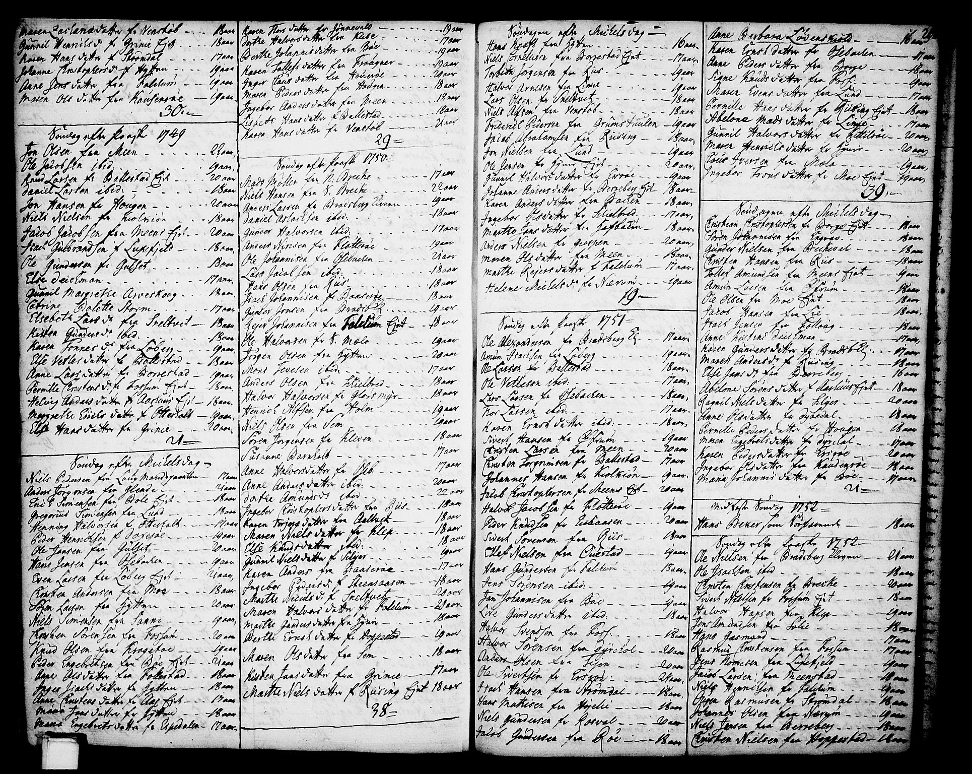 Gjerpen kirkebøker, SAKO/A-265/F/Fa/L0002: Parish register (official) no. I 2, 1747-1795, p. 268