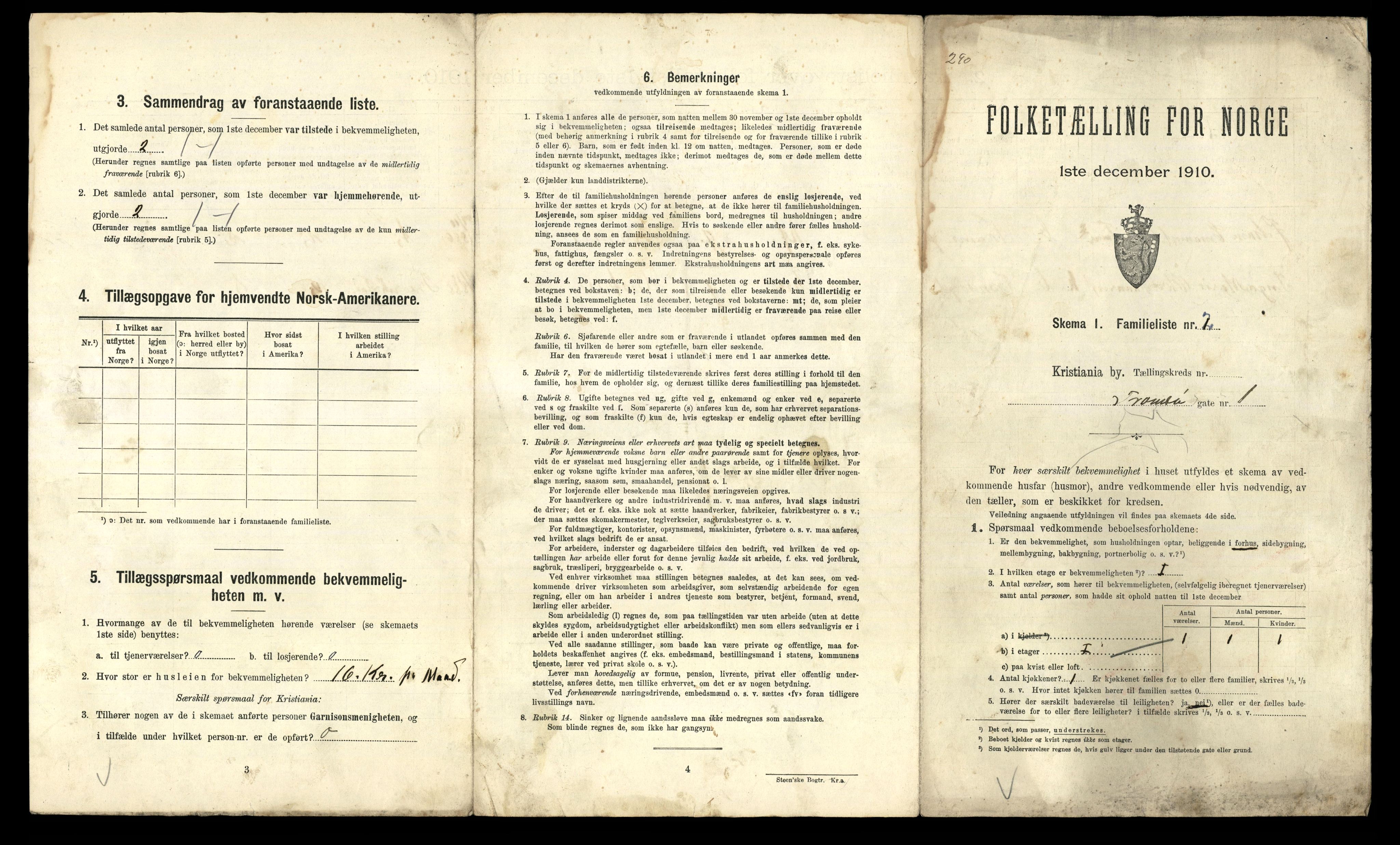 RA, 1910 census for Kristiania, 1910, p. 111133