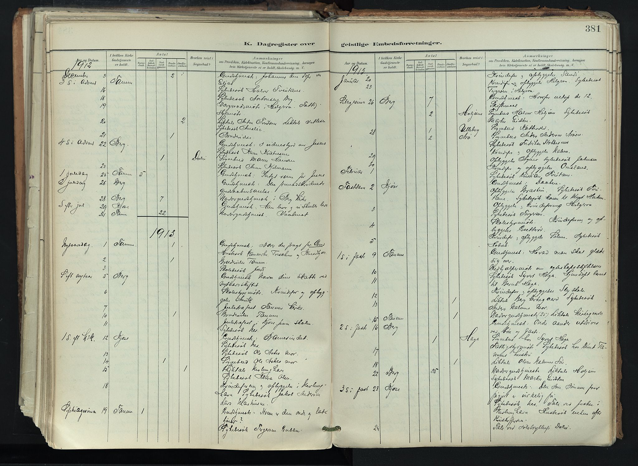 Brunlanes kirkebøker, SAKO/A-342/F/Fc/L0003: Parish register (official) no. III 3, 1900-1922, p. 381