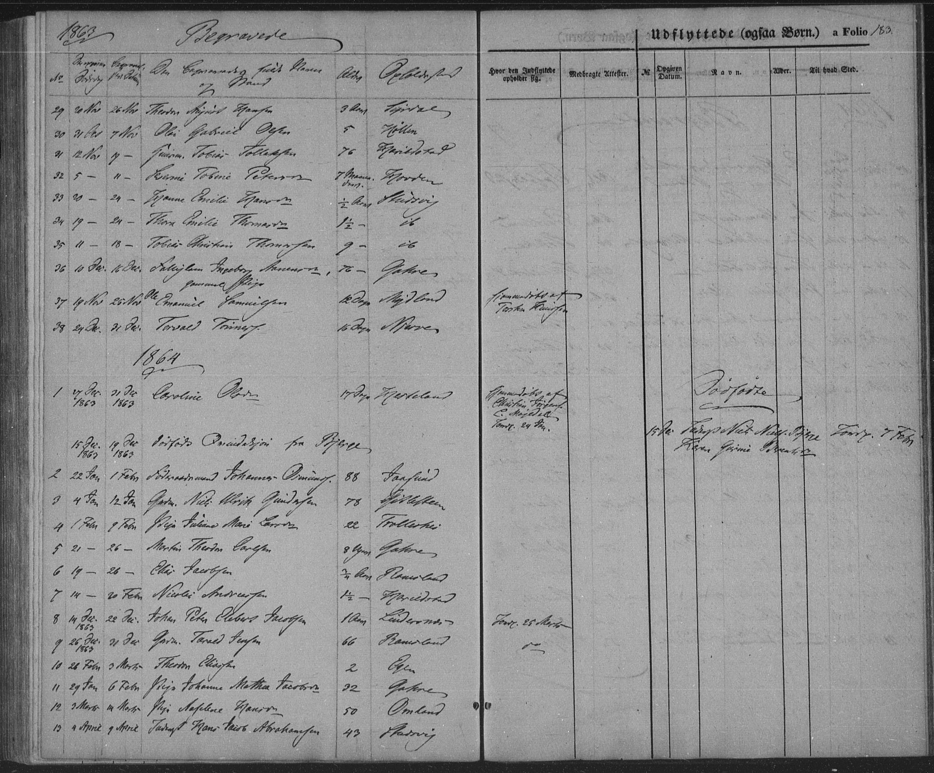 Sør-Audnedal sokneprestkontor, SAK/1111-0039/F/Fa/Faa/L0002: Parish register (official) no. A 2, 1848-1867, p. 183