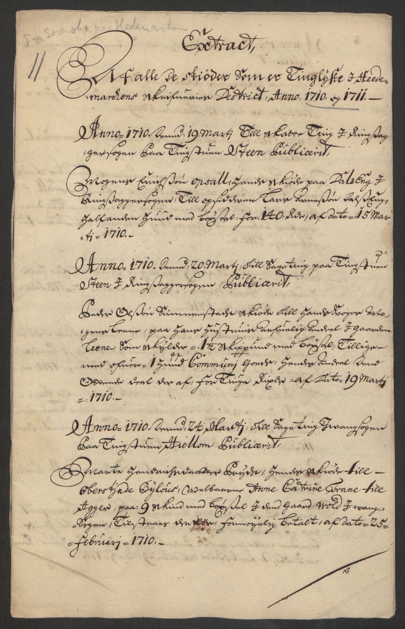 Kristiania stiftamt, AV/SAO-A-10386/E/Ed/Edp/L0001: Sorenskrivere, 1711-1721, p. 2