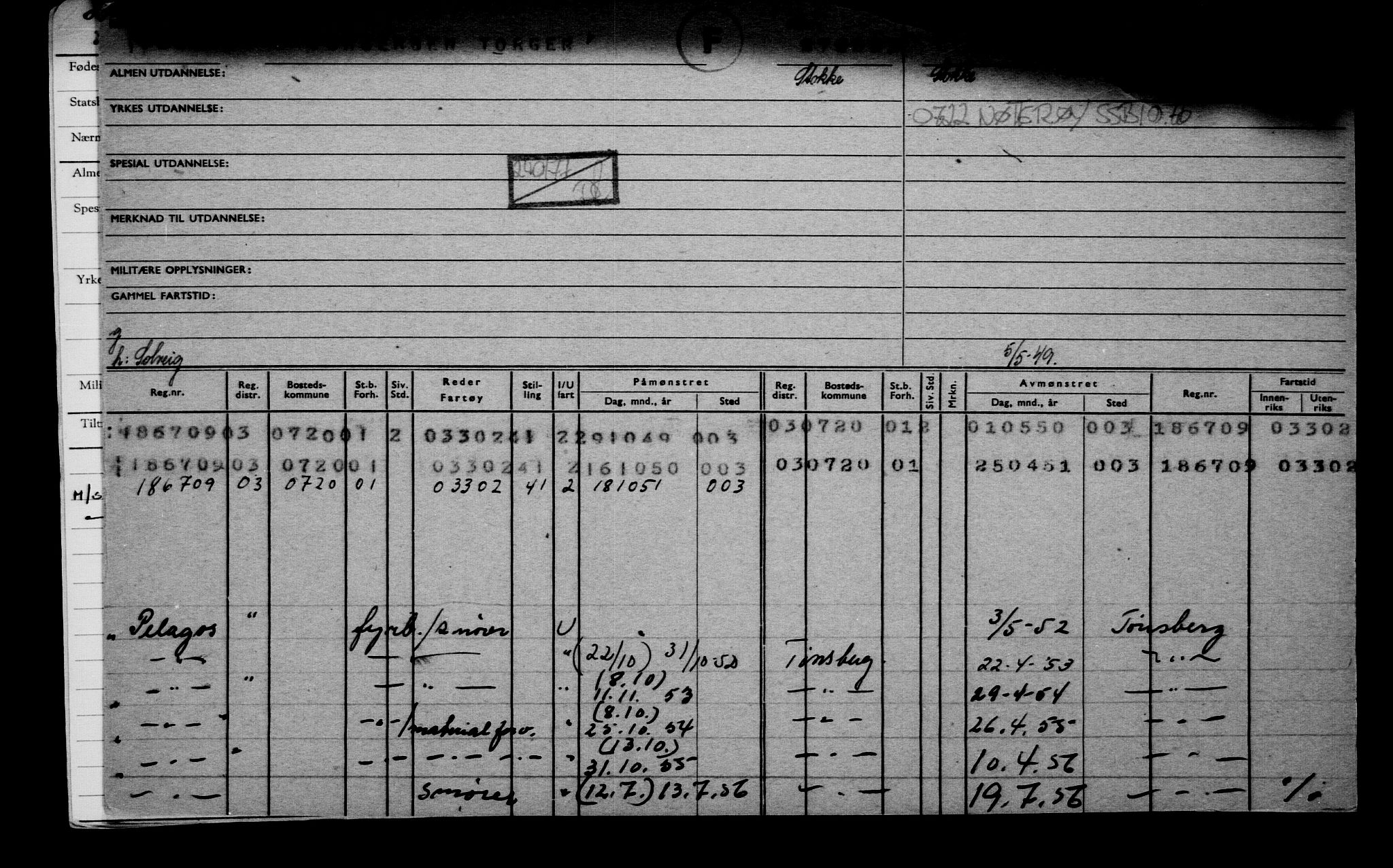 Direktoratet for sjømenn, AV/RA-S-3545/G/Gb/L0215: Hovedkort, 1923, p. 803