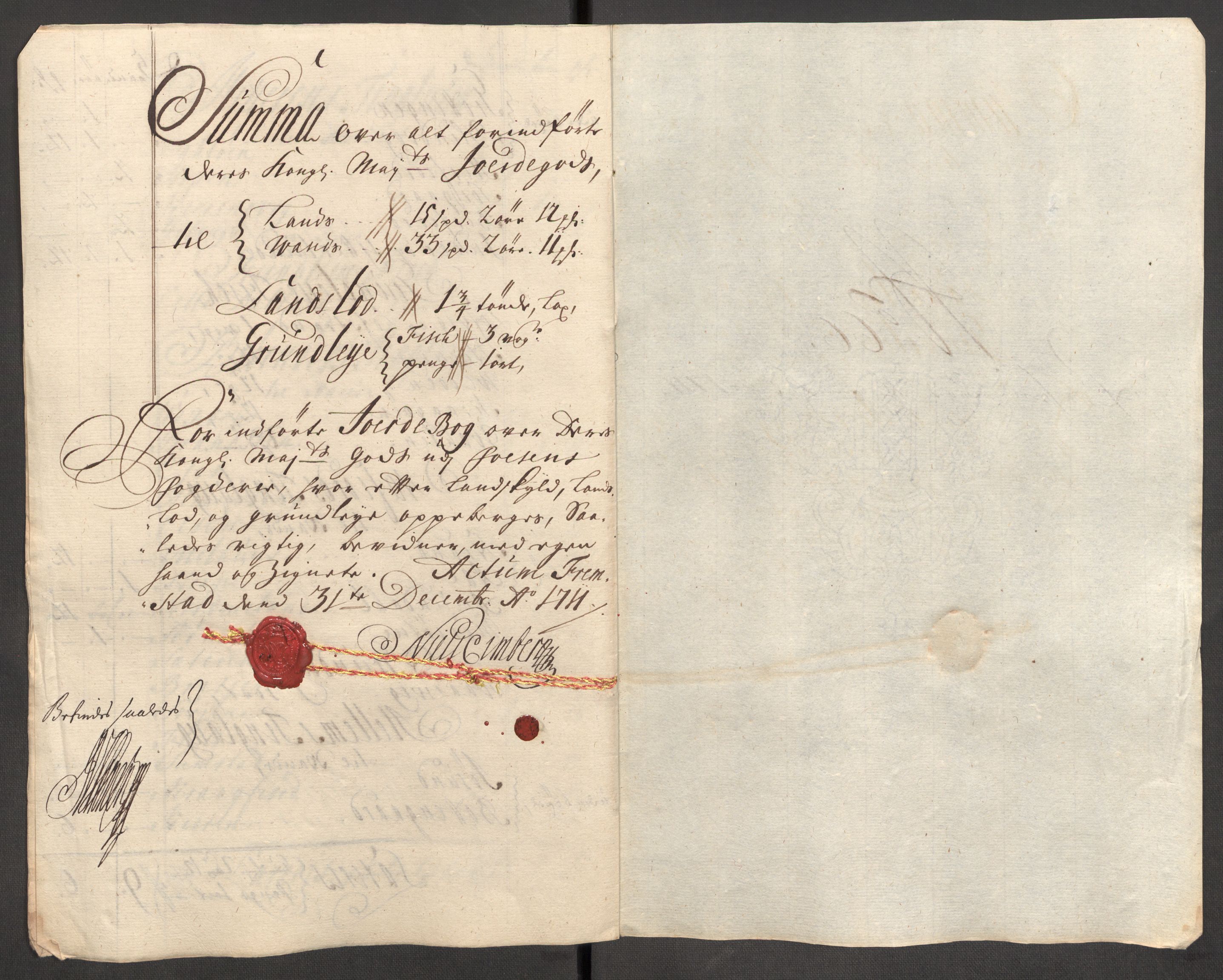 Rentekammeret inntil 1814, Reviderte regnskaper, Fogderegnskap, RA/EA-4092/R57/L3860: Fogderegnskap Fosen, 1711, p. 147