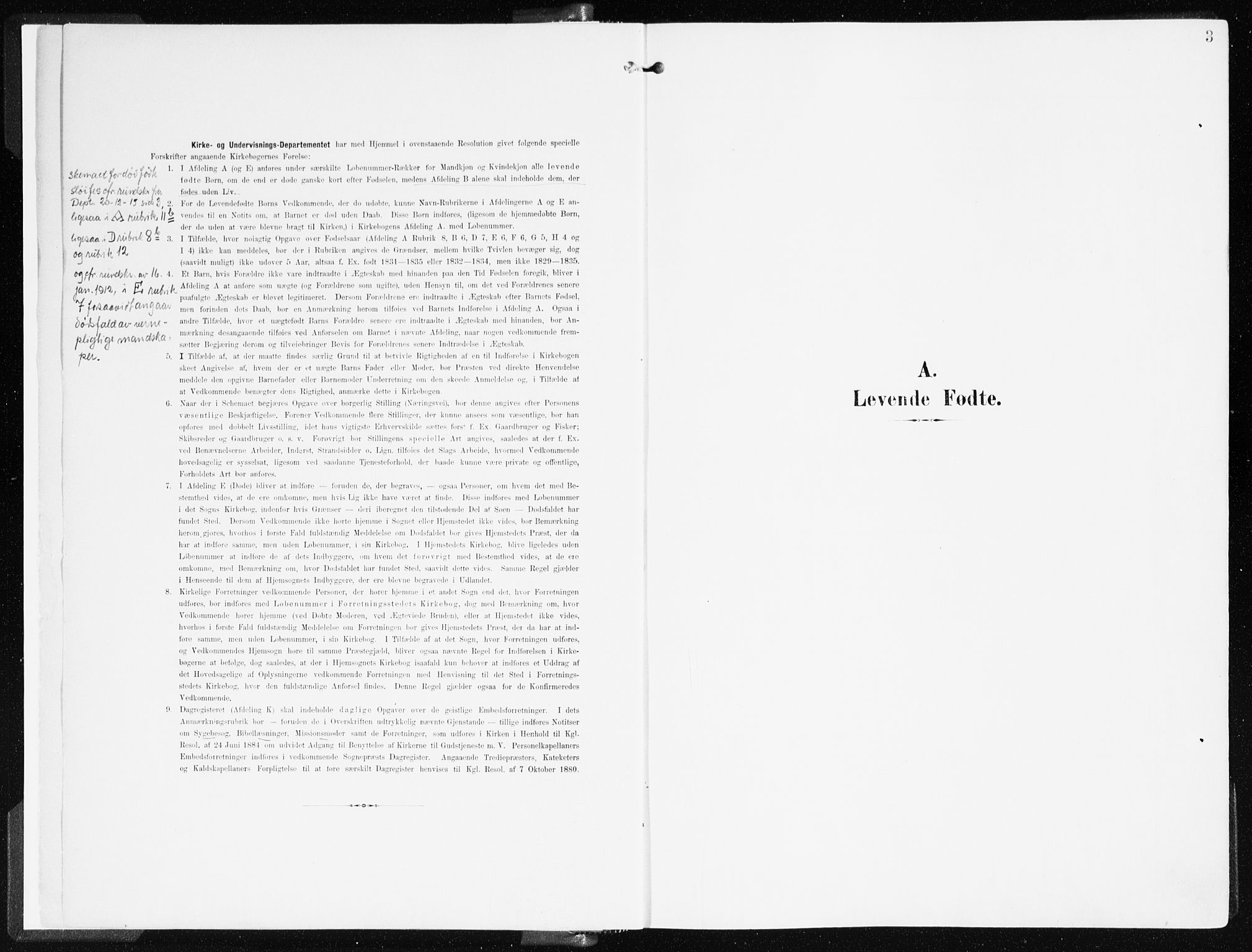 Gloppen sokneprestembete, SAB/A-80101/H/Haa/Haac/L0003: Parish register (official) no. C 3, 1904-1921, p. 3