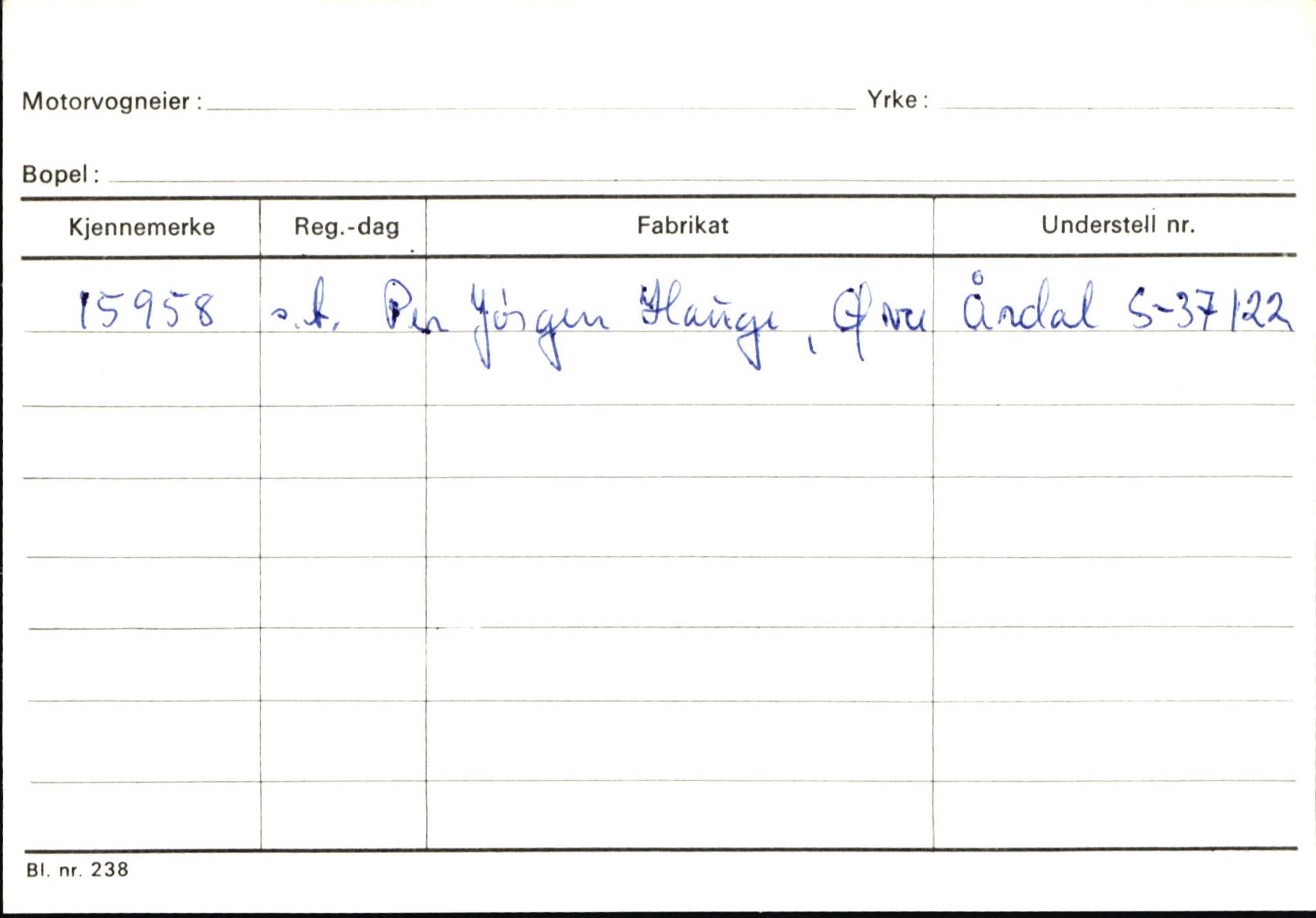 Statens vegvesen, Sogn og Fjordane vegkontor, AV/SAB-A-5301/4/F/L0145: Registerkort Vågsøy S-Å. Årdal I-P, 1945-1975, p. 1073