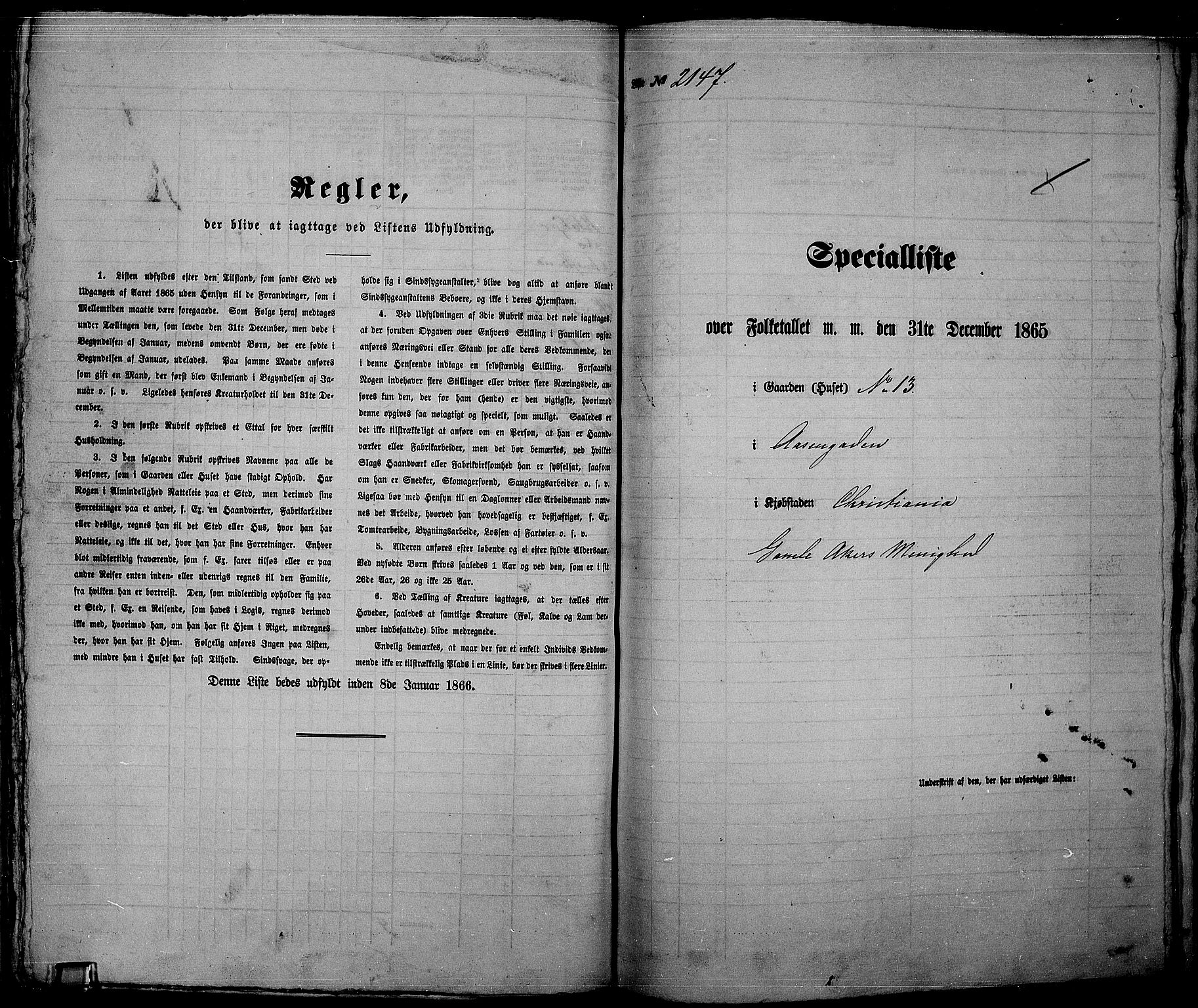 RA, 1865 census for Kristiania, 1865, p. 4790