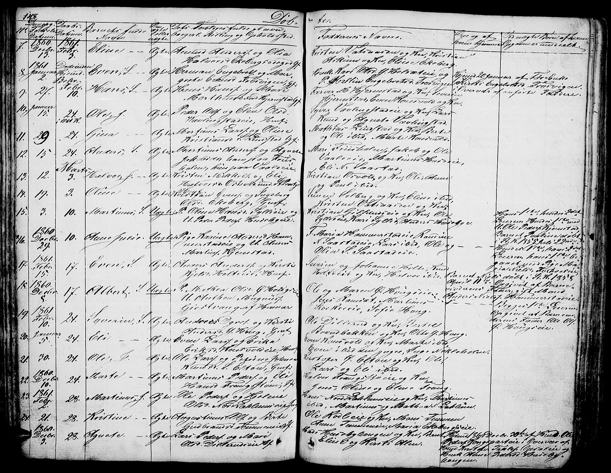 Stange prestekontor, AV/SAH-PREST-002/L/L0003: Parish register (copy) no. 3, 1840-1864, p. 148