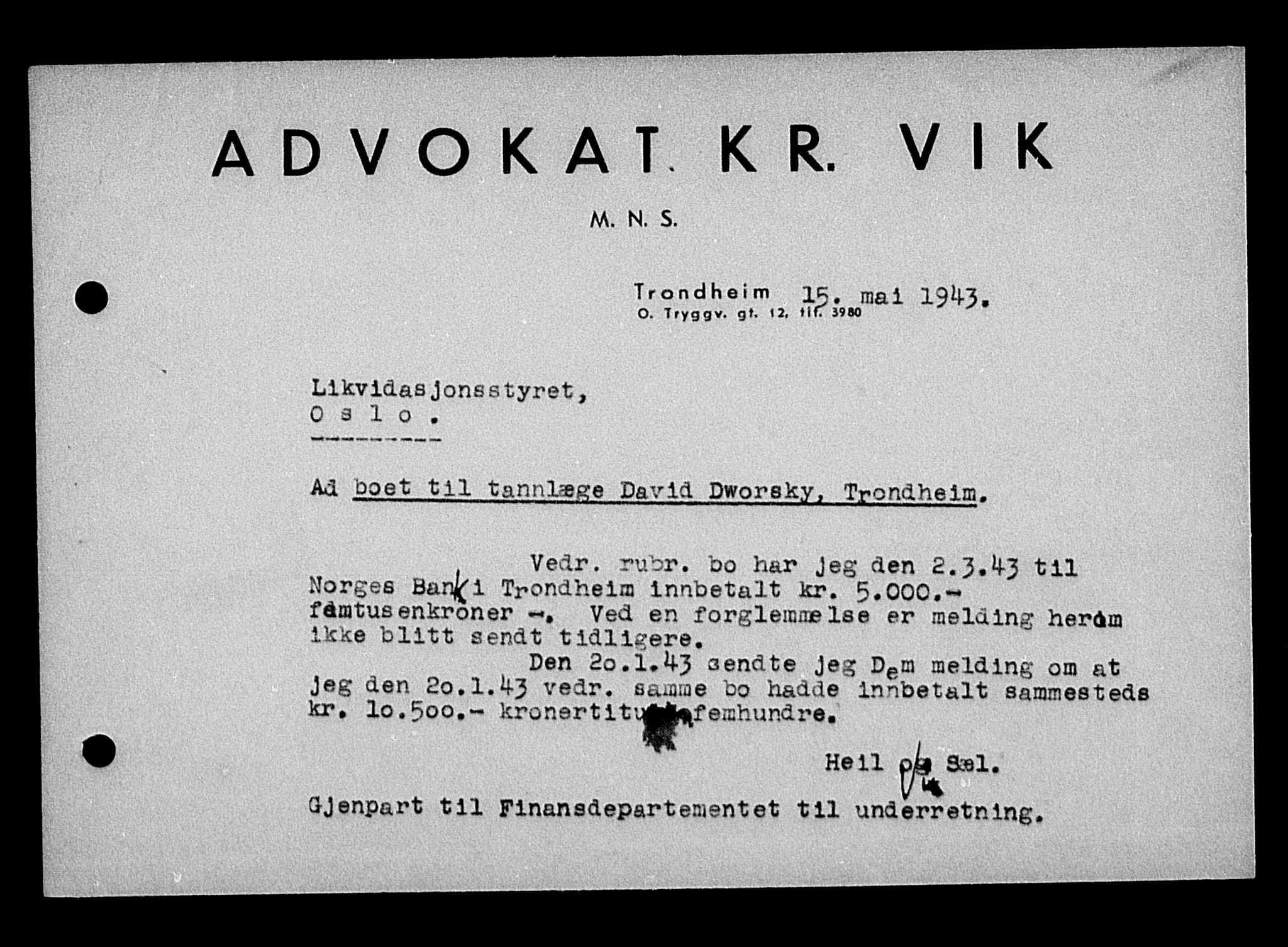 Justisdepartementet, Tilbakeføringskontoret for inndratte formuer, AV/RA-S-1564/H/Hc/Hca/L0894: --, 1945-1947, p. 317