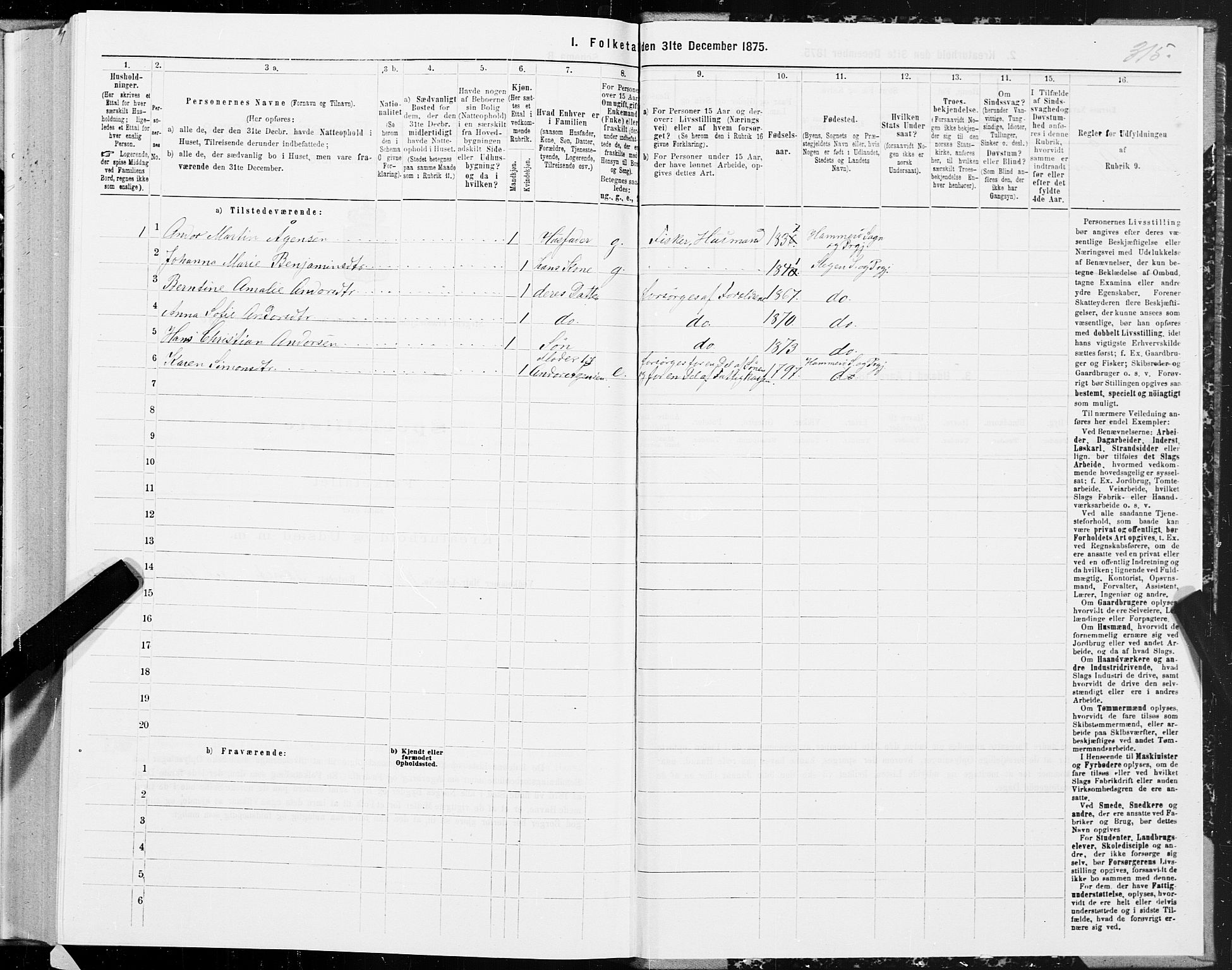 SAT, 1875 census for 1848P Steigen, 1875, p. 2315