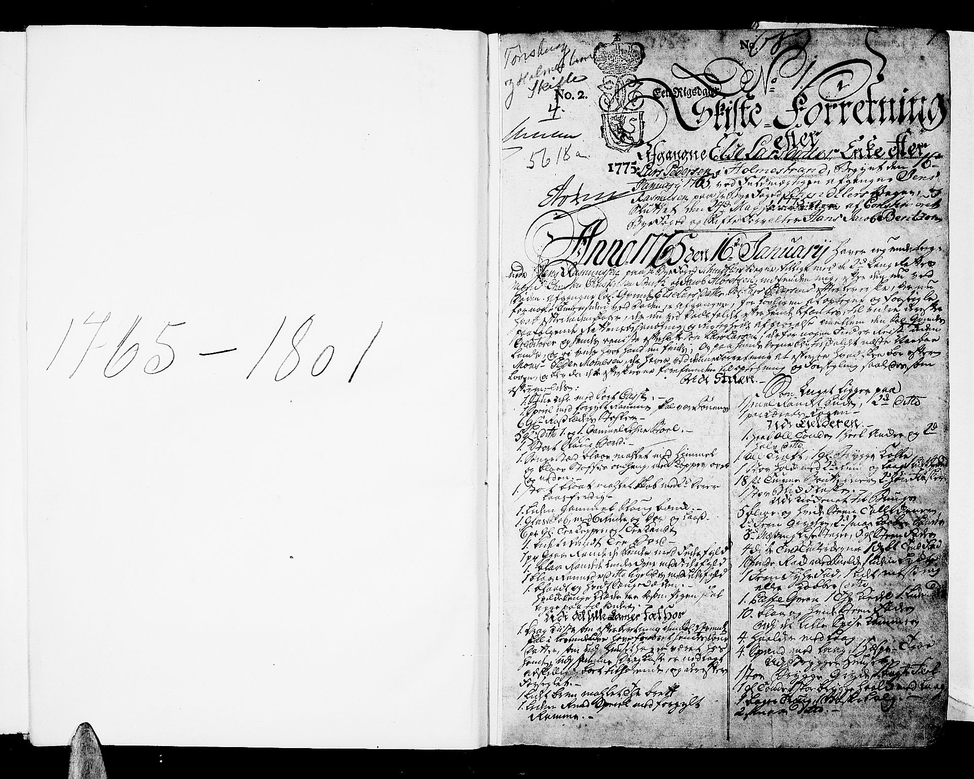 Tønsberg byfogd, AV/SAKO-A-224/H/Hb/L0004a: Skifteprotokoll, 1775-1801, p. 0b-1a