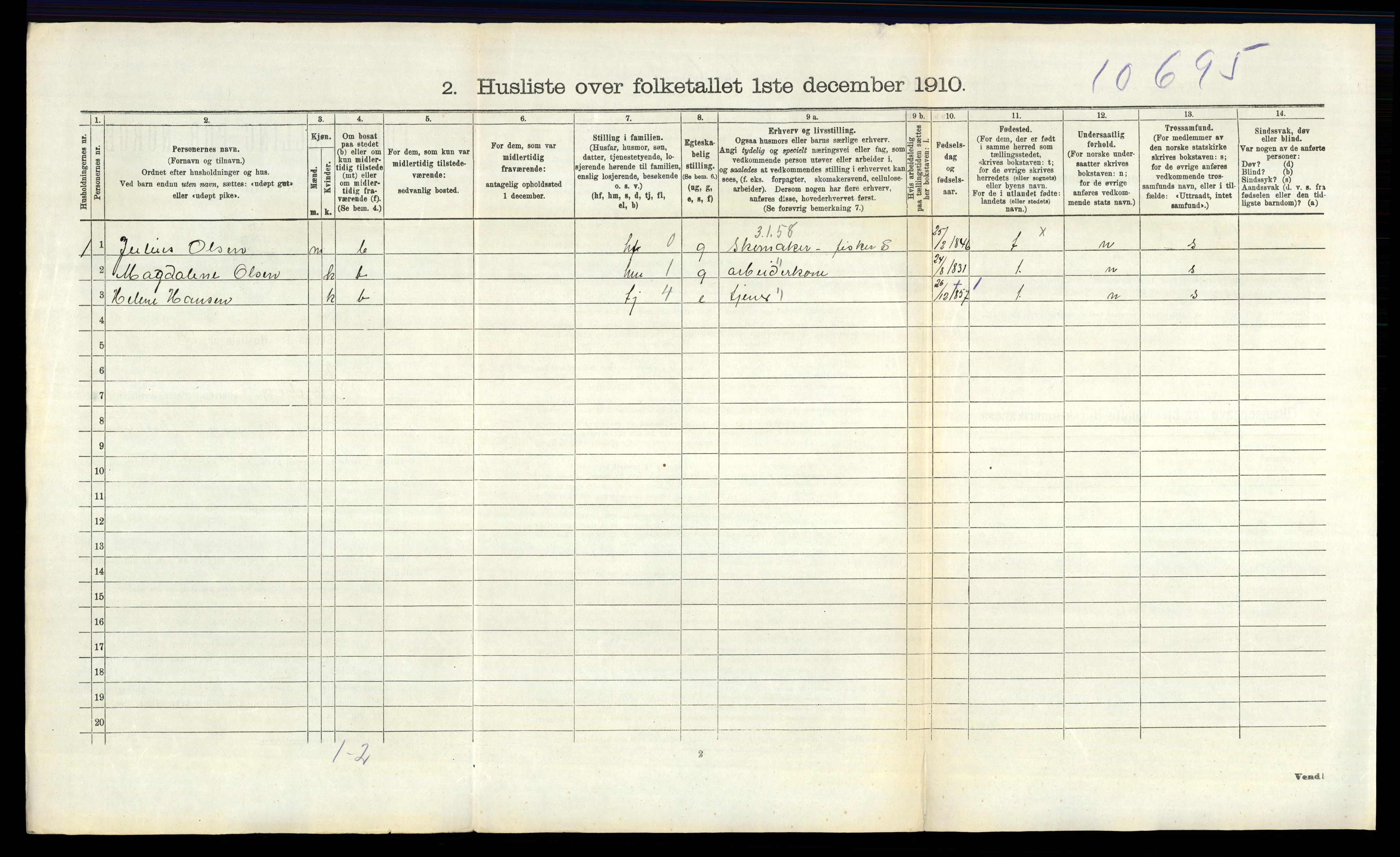 RA, 1910 census for Skjeberg, 1910, p. 1621