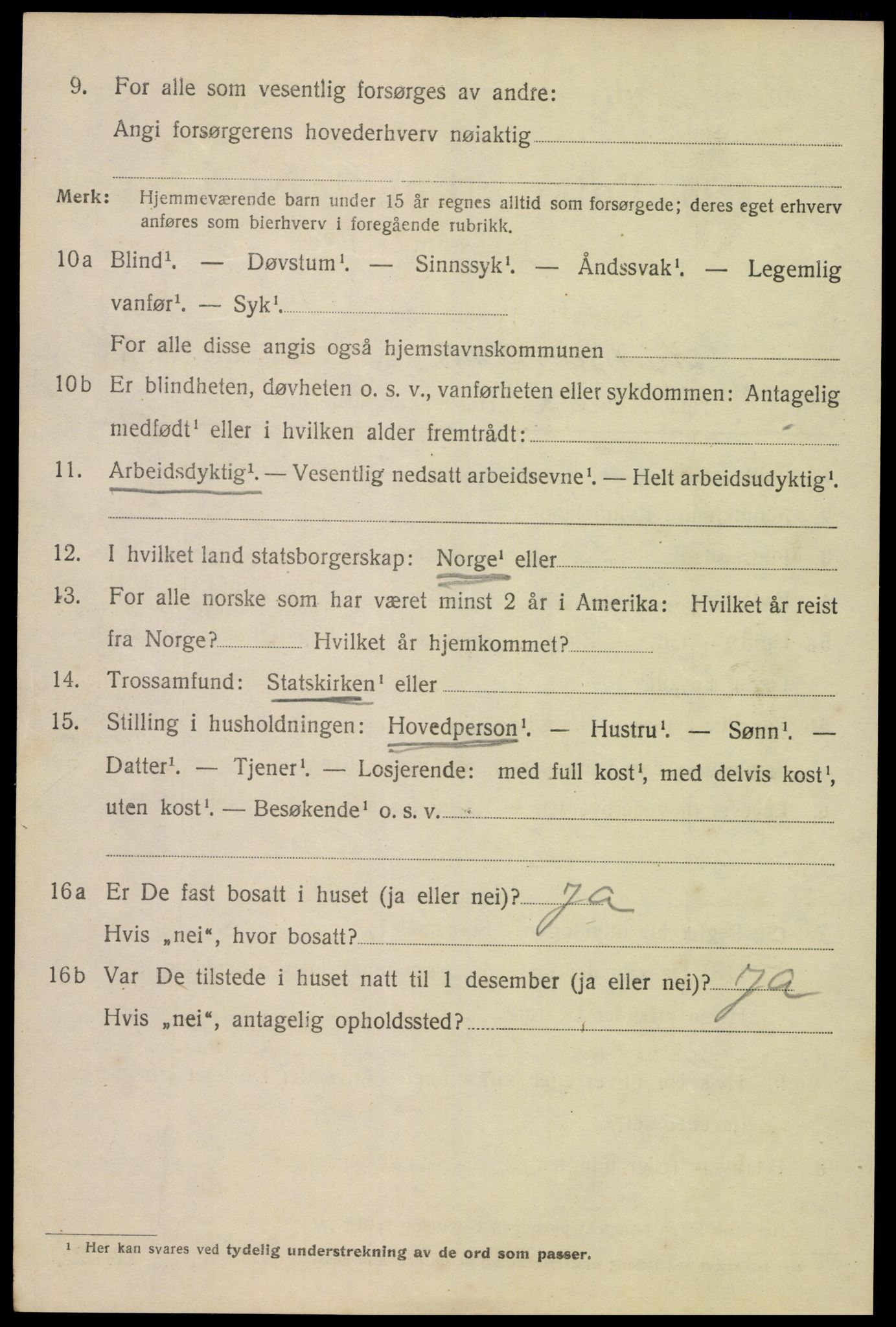 SAK, 1920 census for Kristiansand, 1920, p. 42286