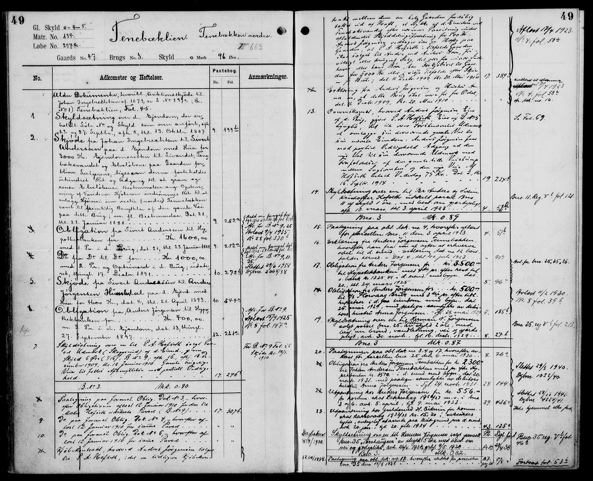 Midhordland sorenskriveri, AV/SAB-A-3001/1/G/Ga/Gab/L0110: Mortgage register no. II.A.b.110, p. 49
