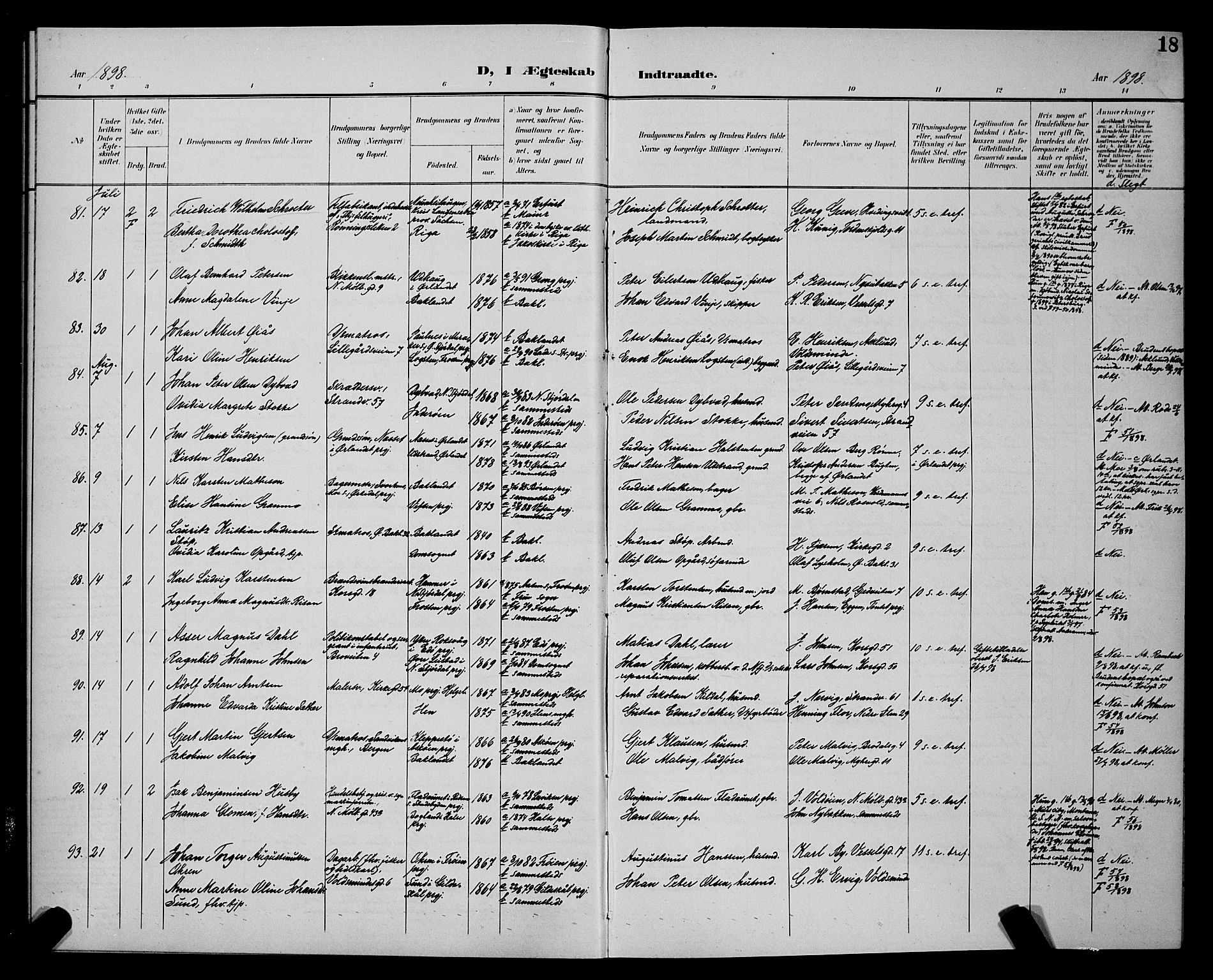 Ministerialprotokoller, klokkerbøker og fødselsregistre - Sør-Trøndelag, AV/SAT-A-1456/604/L0226: Parish register (copy) no. 604C09, 1897-1900, p. 18