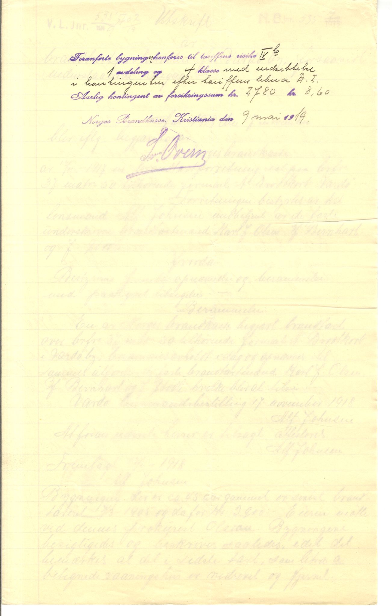 Brodtkorb handel A/S, VAMU/A-0001/Q/Qb/L0001: Skjøter og grunnbrev i Vardø by, 1822-1943, p. 421