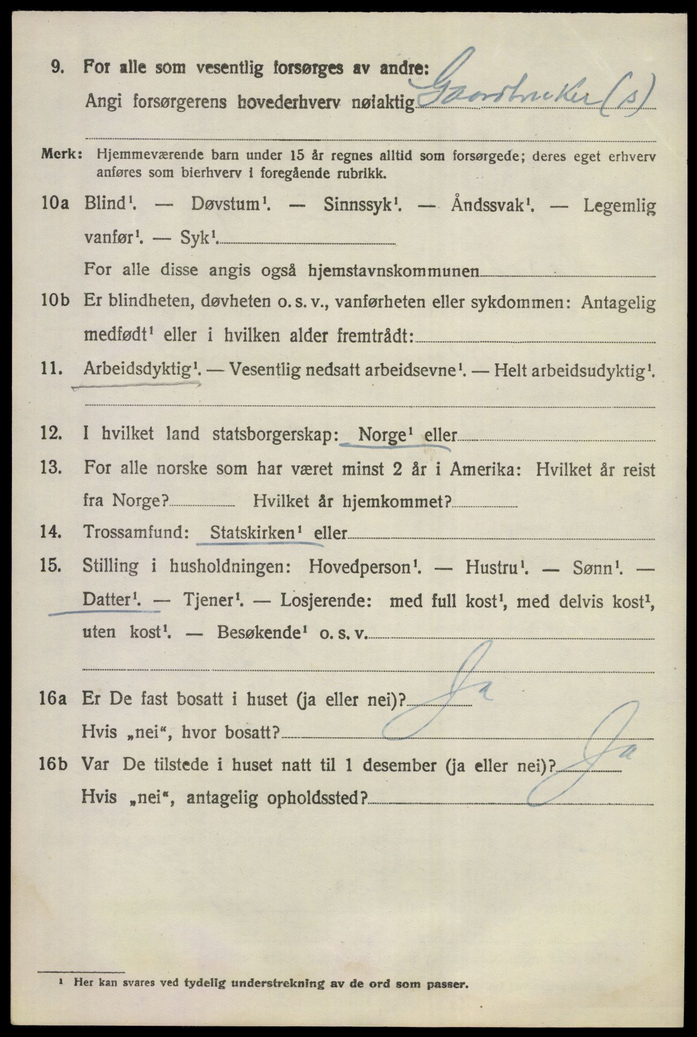 SAKO, 1920 census for Ådal, 1920, p. 5959