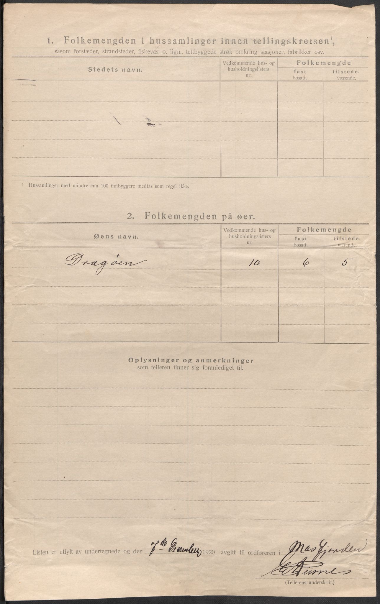 SAB, 1920 census for Masfjorden, 1920, p. 10