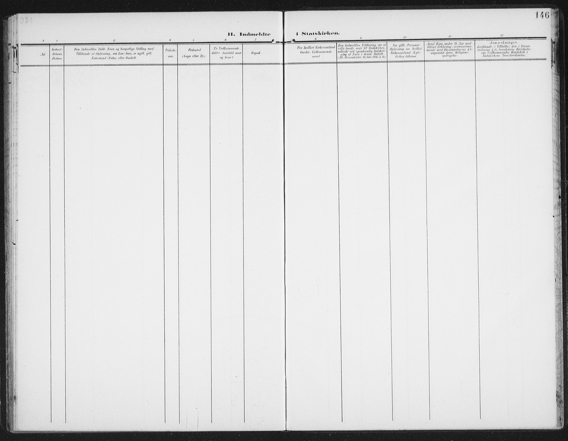 Berg sokneprestkontor, AV/SATØ-S-1318/G/Ga/Gaa/L0007kirke: Parish register (official) no. 7, 1906-1915, p. 146