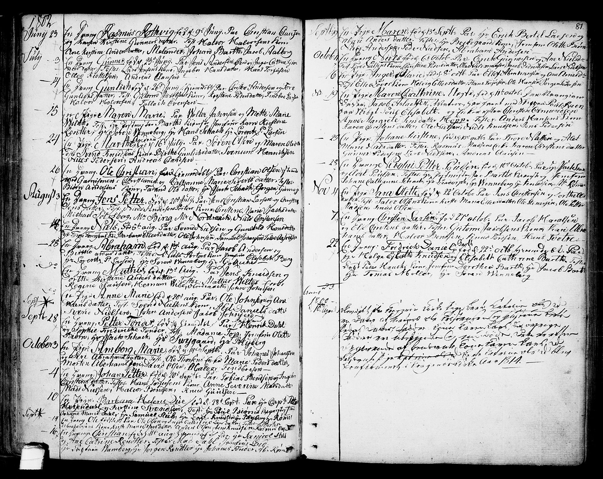 Kragerø kirkebøker, SAKO/A-278/F/Fa/L0002: Parish register (official) no. 2, 1767-1802, p. 81