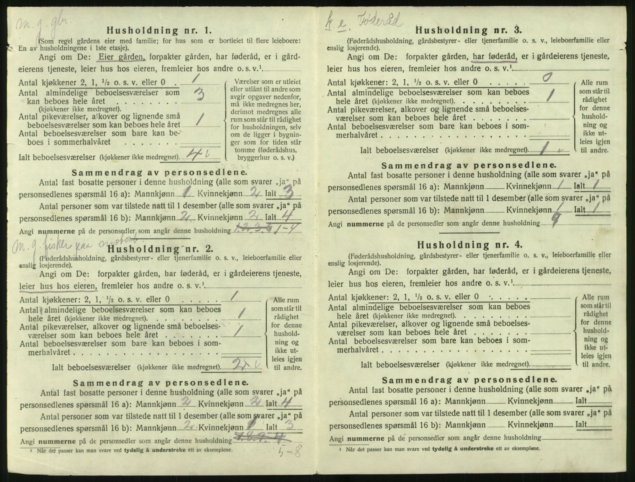 SAT, 1920 census for Vartdal, 1920, p. 154