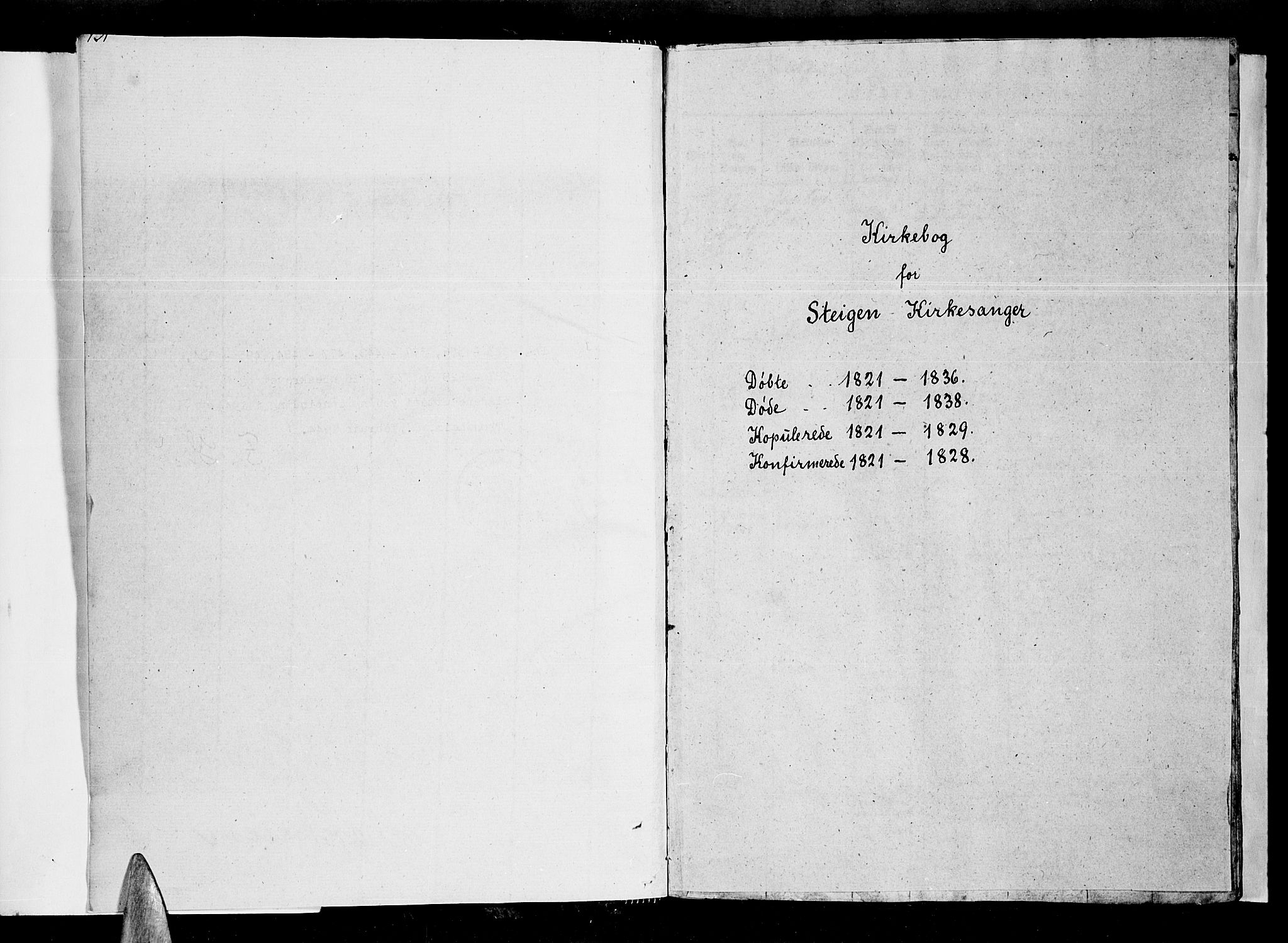 Ministerialprotokoller, klokkerbøker og fødselsregistre - Nordland, SAT/A-1459/855/L0812: Parish register (official) no. 855C01, 1821-1838