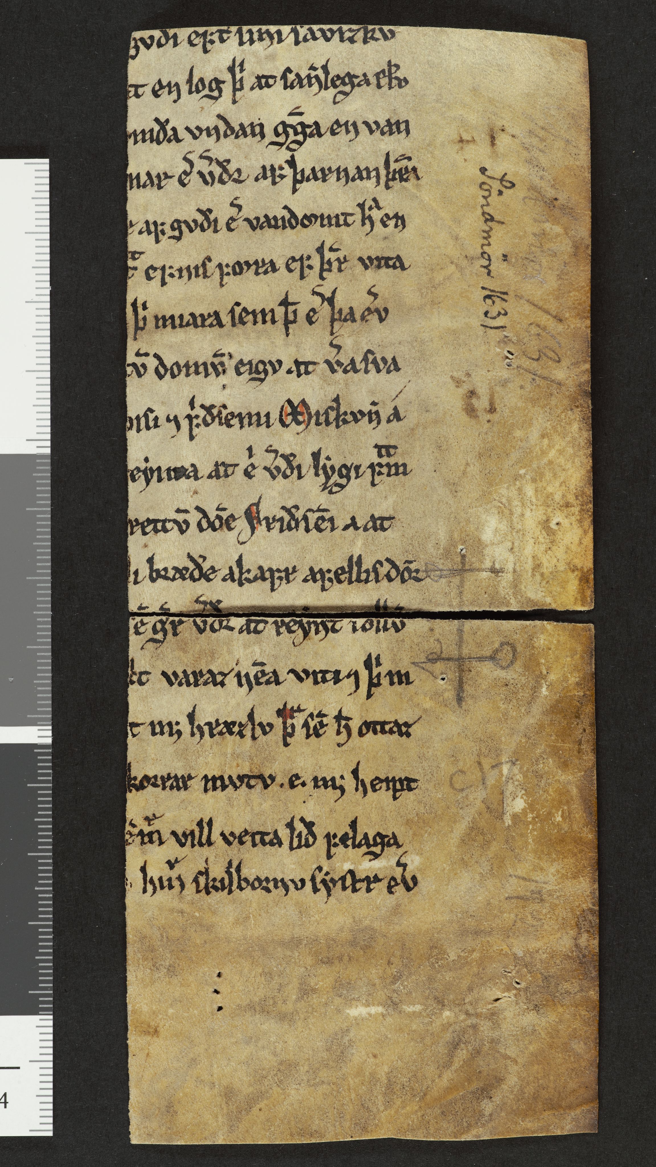Riksarkivets diplomsamling, AV/RA-EA-5965/F26/L0002: Norrøne membranfragmenter bestand 2-9 (10), 1100-1536, p. 12