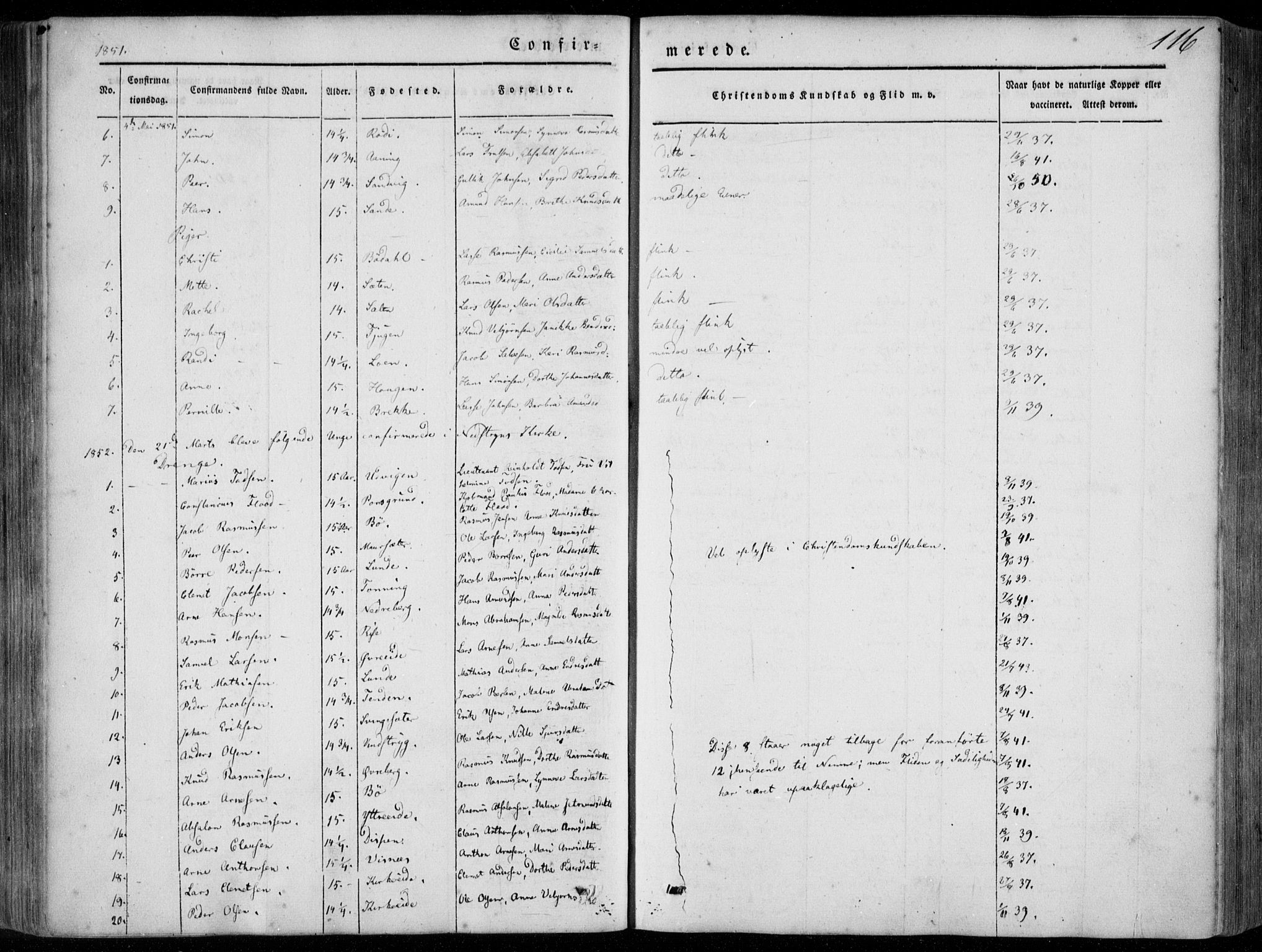 Stryn Sokneprestembete, SAB/A-82501: Parish register (official) no. A 2, 1844-1861, p. 116
