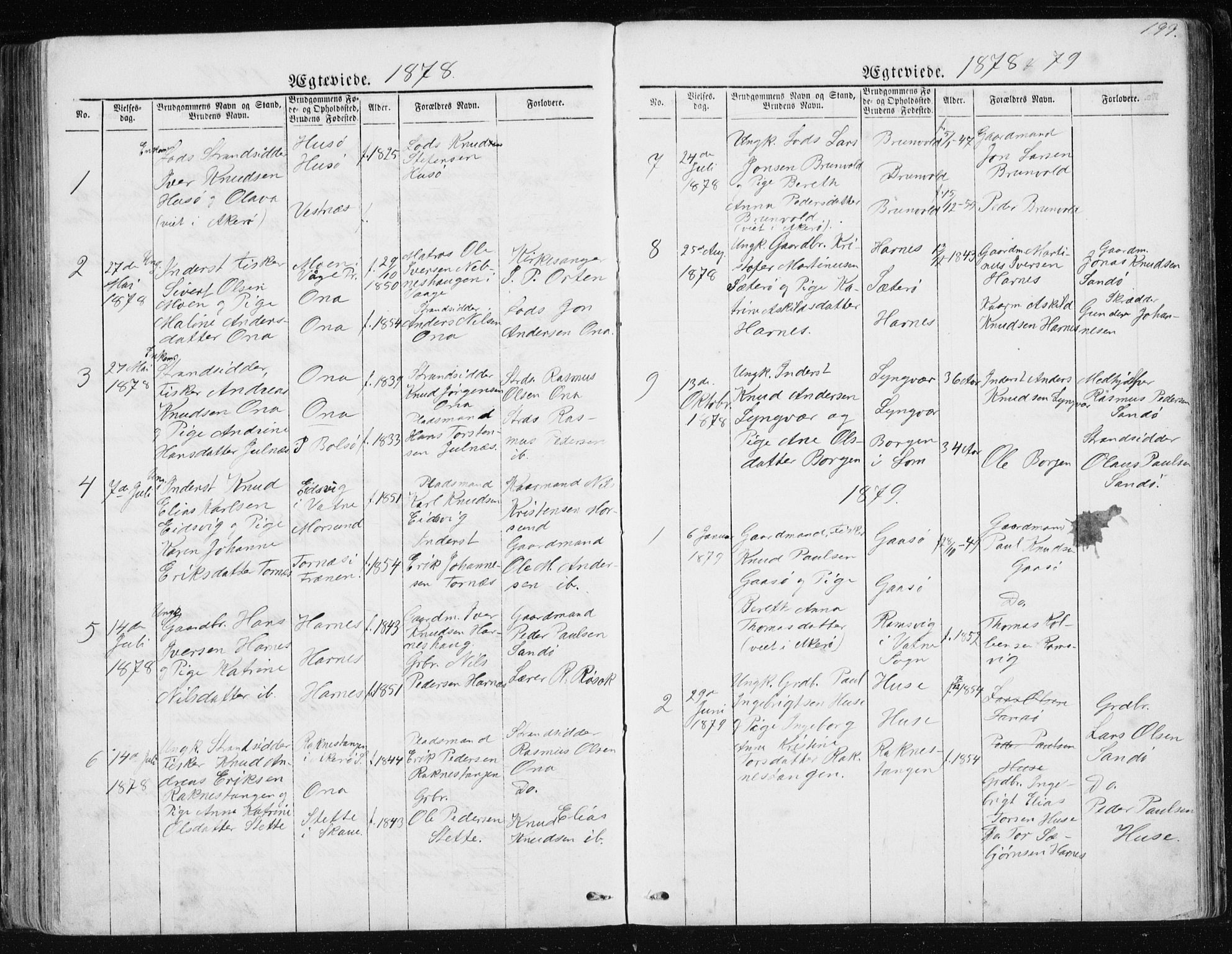 Ministerialprotokoller, klokkerbøker og fødselsregistre - Møre og Romsdal, AV/SAT-A-1454/561/L0732: Parish register (copy) no. 561C02, 1867-1900, p. 199