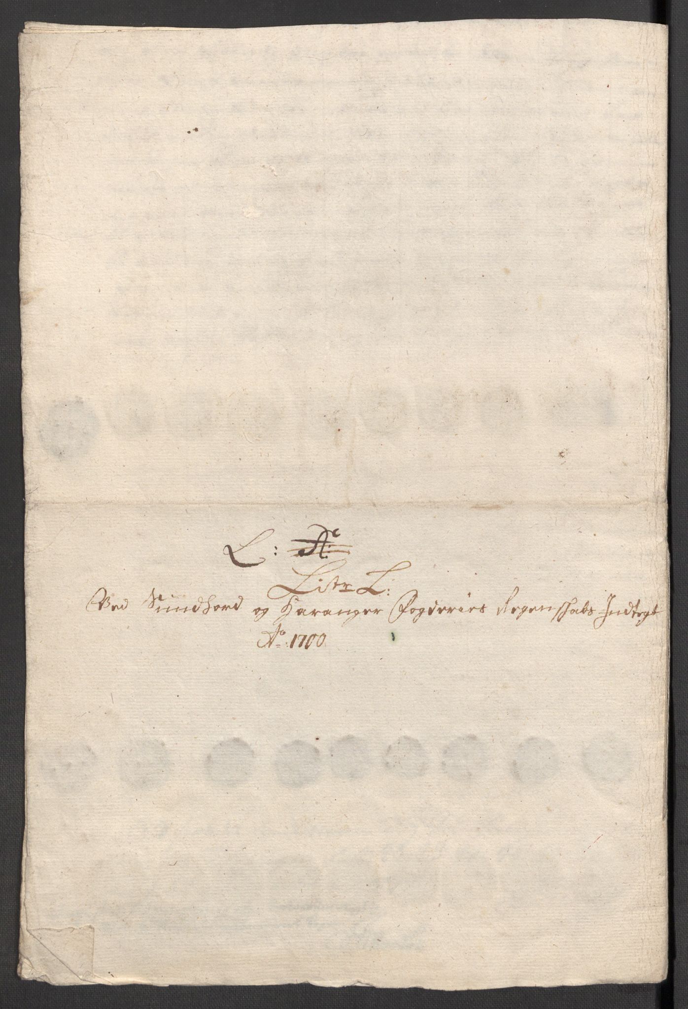 Rentekammeret inntil 1814, Reviderte regnskaper, Fogderegnskap, RA/EA-4092/R48/L2979: Fogderegnskap Sunnhordland og Hardanger, 1700-1701, p. 157