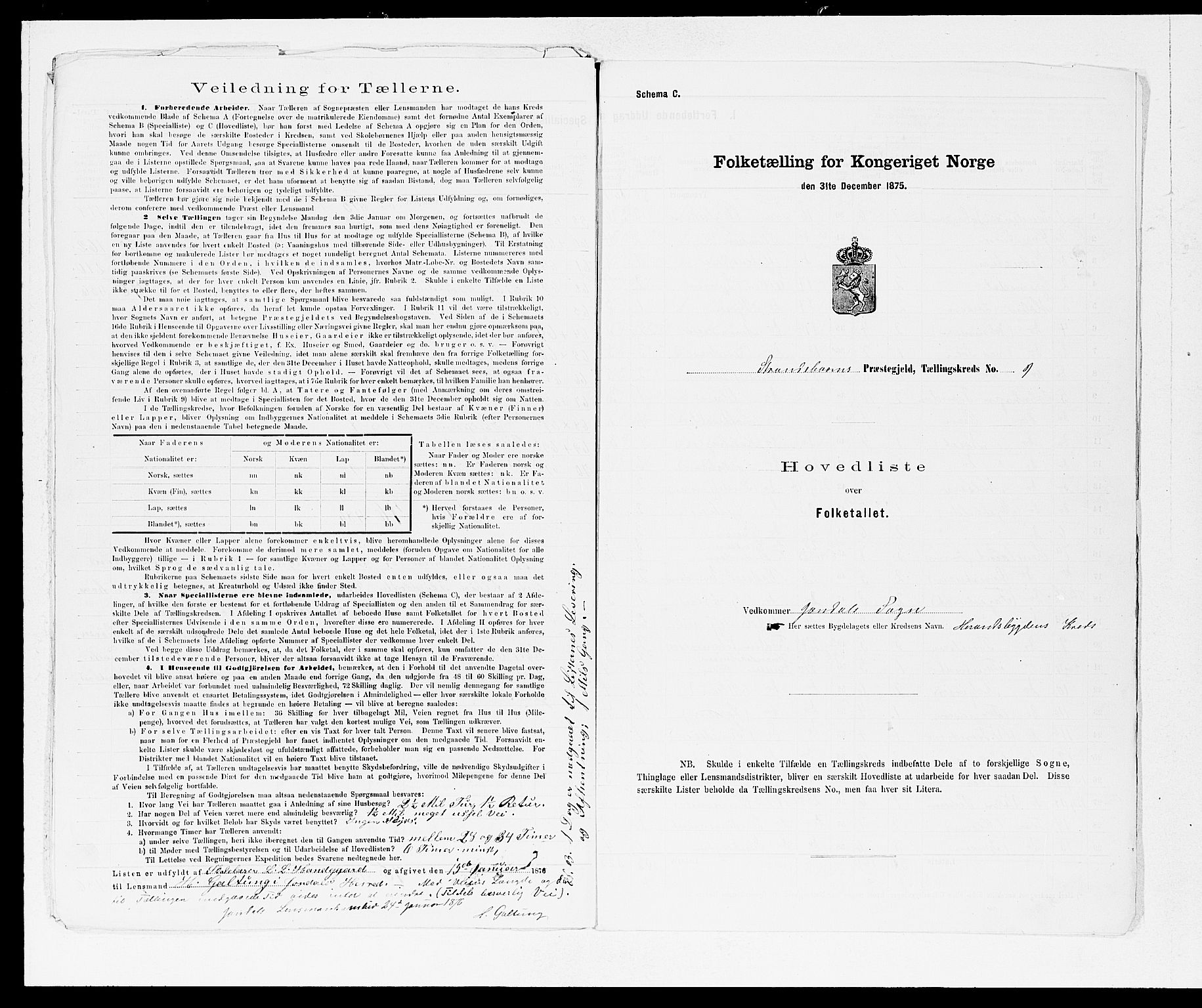 SAB, 1875 census for 1226P Strandebarm, 1875, p. 24