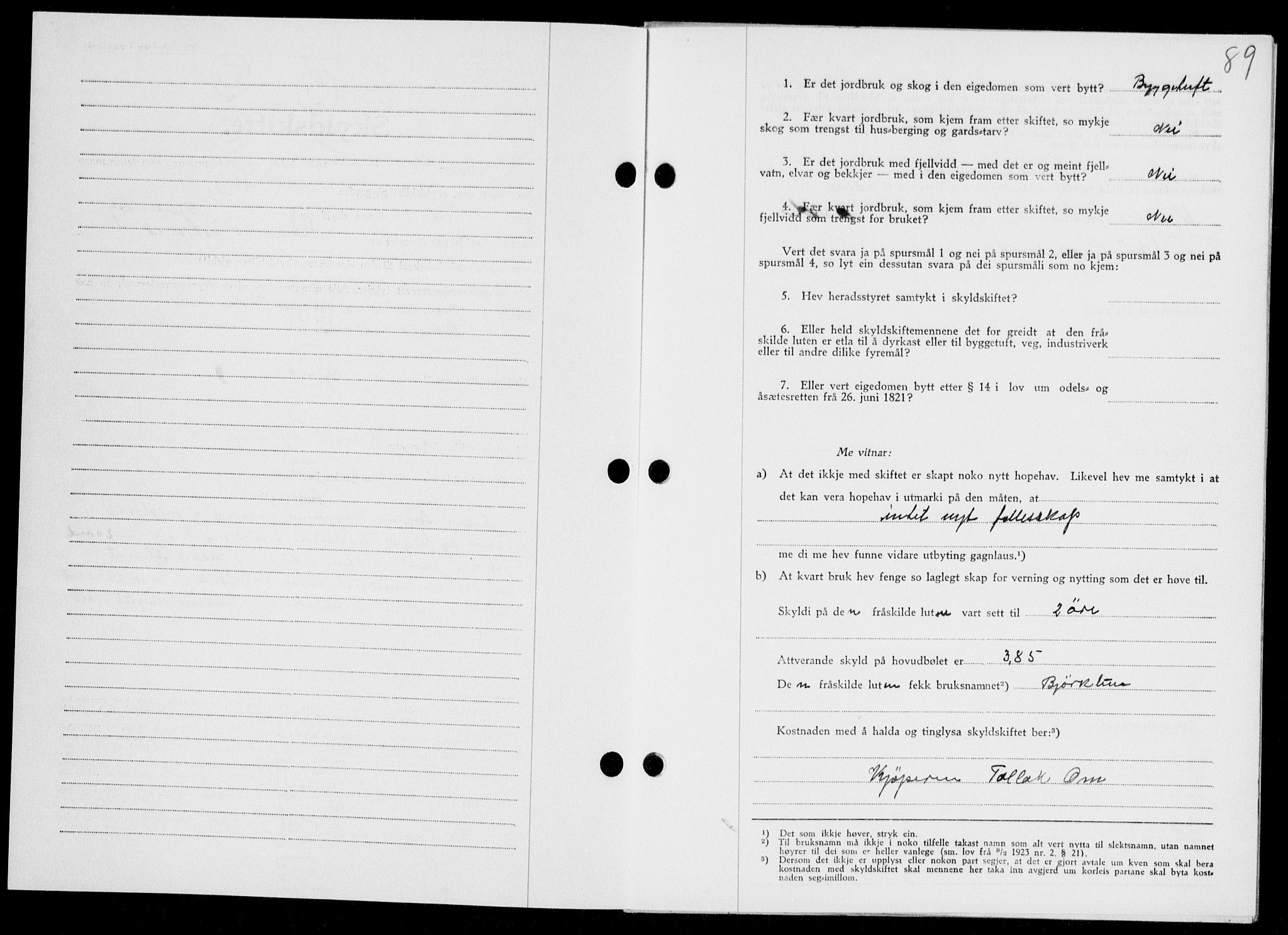 Ryfylke tingrett, AV/SAST-A-100055/001/II/IIB/L0081: Mortgage book no. 60, 1939-1940, Diary no: : 1625/1939