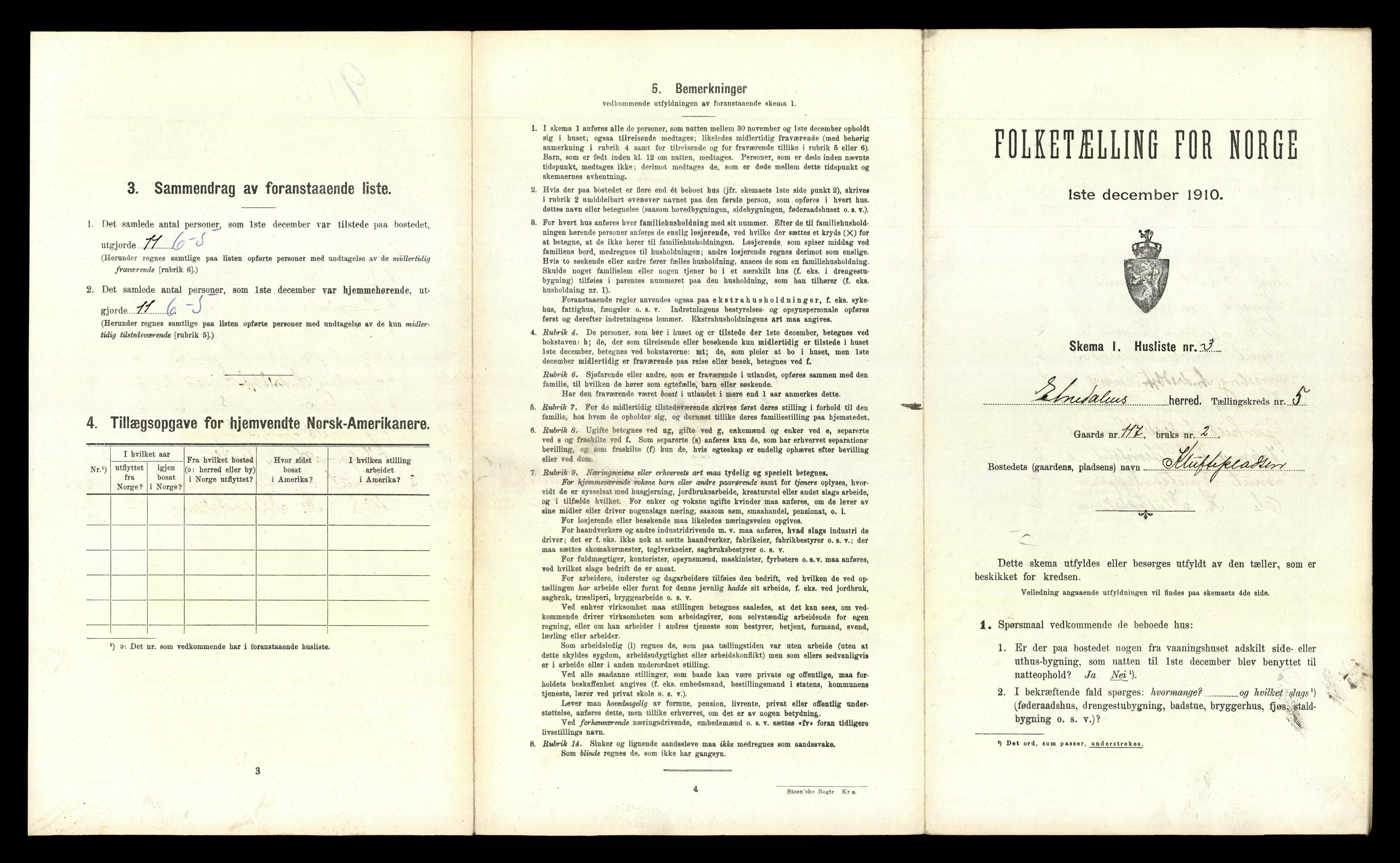 RA, 1910 census for Etnedal, 1910, p. 337