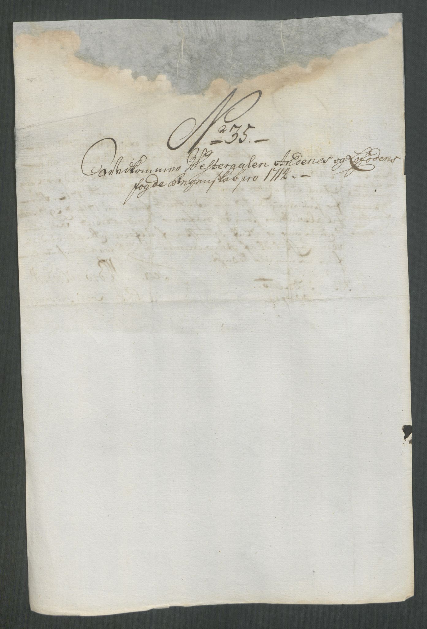 Rentekammeret inntil 1814, Reviderte regnskaper, Fogderegnskap, AV/RA-EA-4092/R67/L4680: Fogderegnskap Vesterålen, Andenes og Lofoten, 1714, p. 223