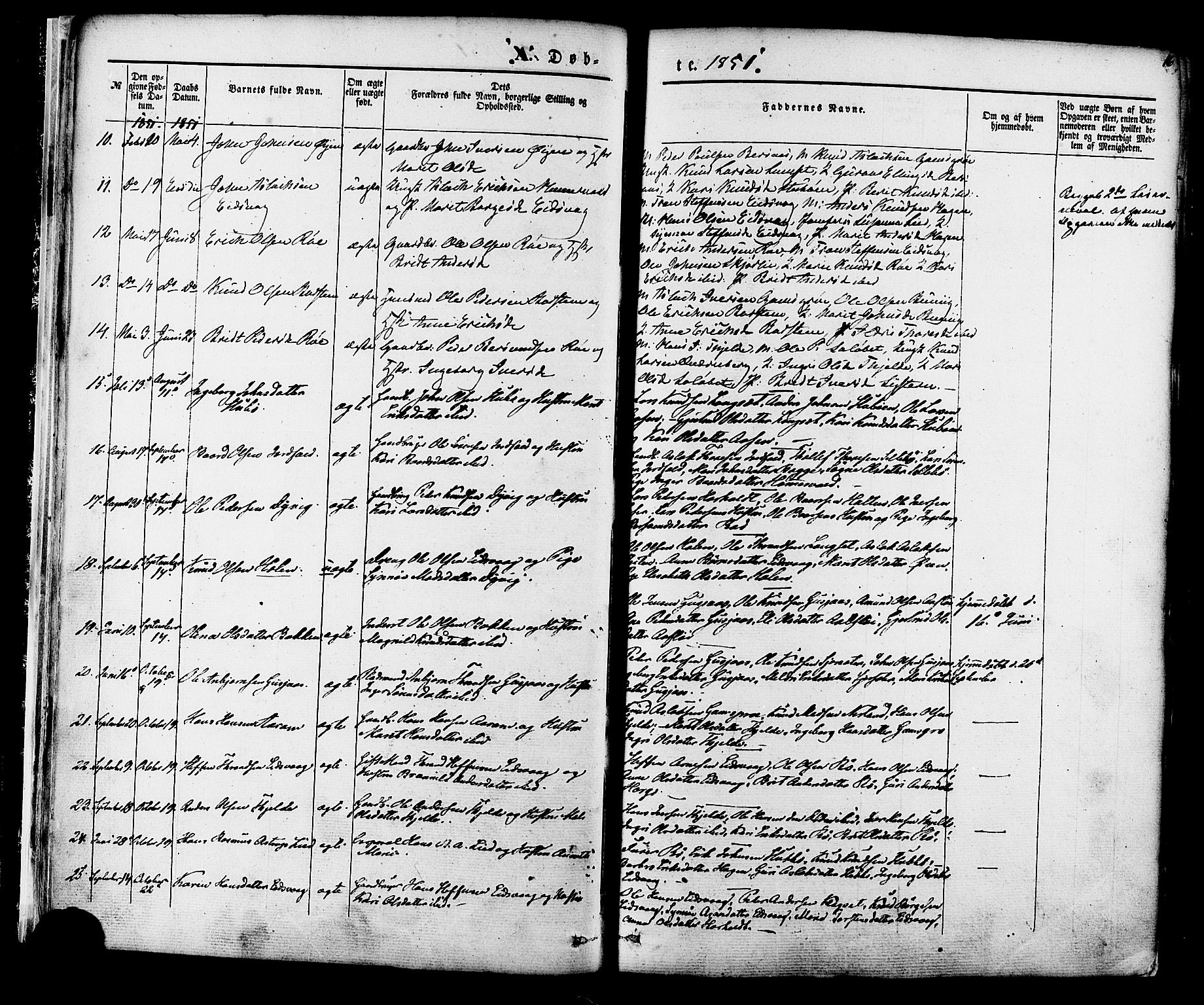 Ministerialprotokoller, klokkerbøker og fødselsregistre - Møre og Romsdal, SAT/A-1454/551/L0625: Parish register (official) no. 551A05, 1846-1879, p. 16