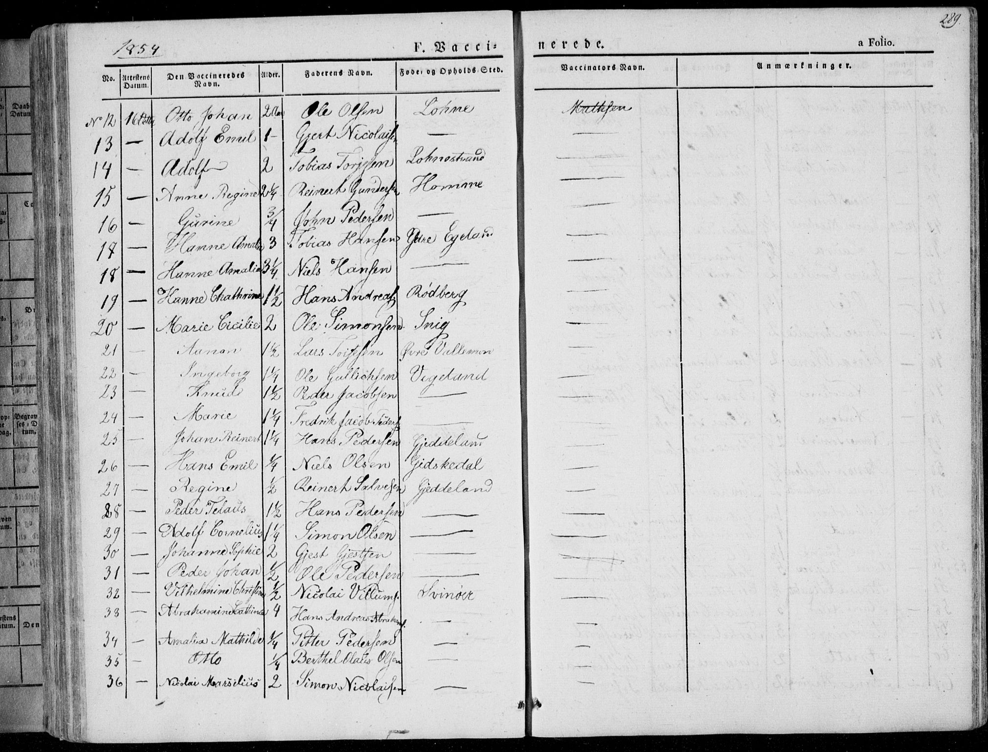 Sør-Audnedal sokneprestkontor, AV/SAK-1111-0039/F/Fa/Fab/L0006: Parish register (official) no. A 6, 1829-1855, p. 289