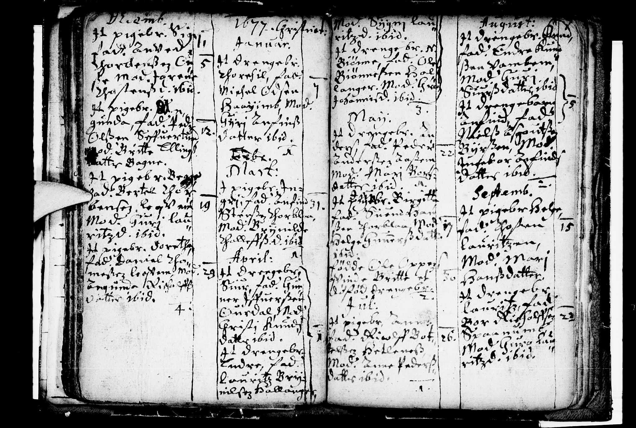 Ulvik sokneprestembete, SAB/A-78801/H/Haa: Parish register (official) no. A 1, 1664-1685, p. 12
