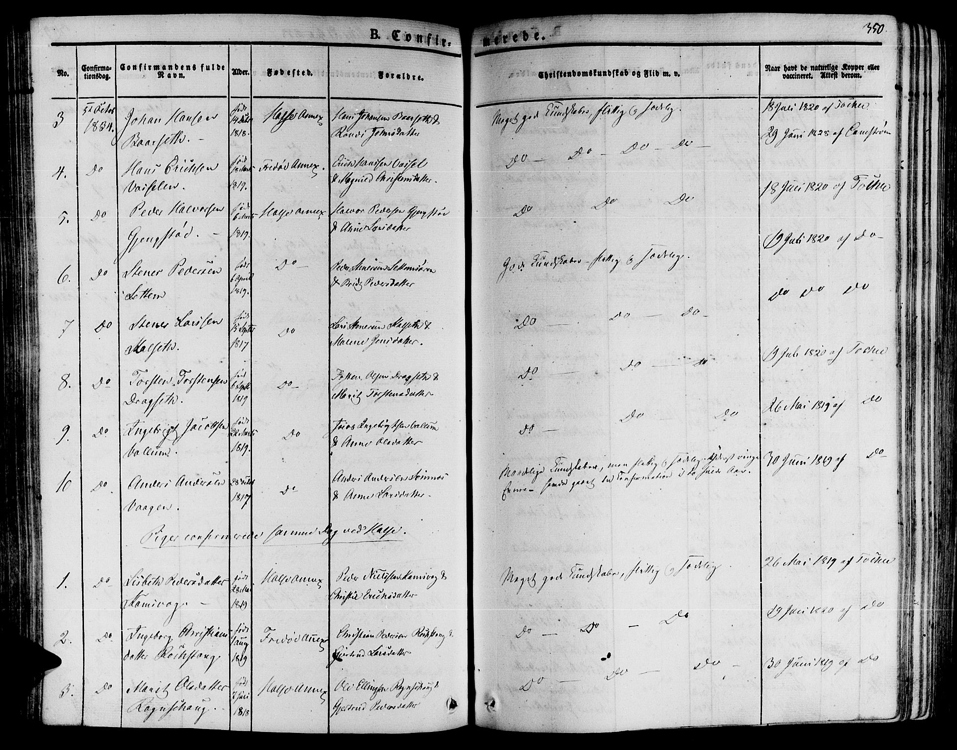 Ministerialprotokoller, klokkerbøker og fødselsregistre - Møre og Romsdal, AV/SAT-A-1454/592/L1025: Parish register (official) no. 592A03 /2, 1831-1849, p. 350