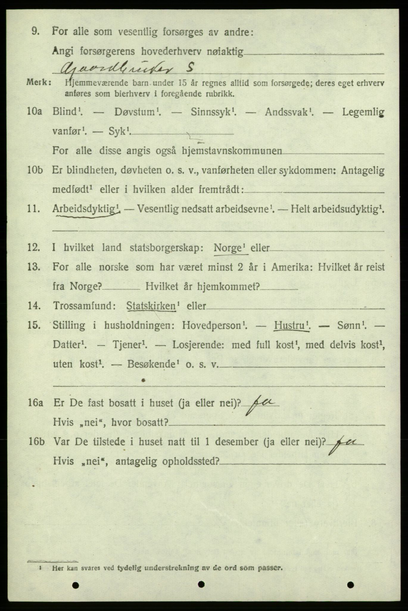 SAB, 1920 census for Varaldsøy, 1920, p. 1690