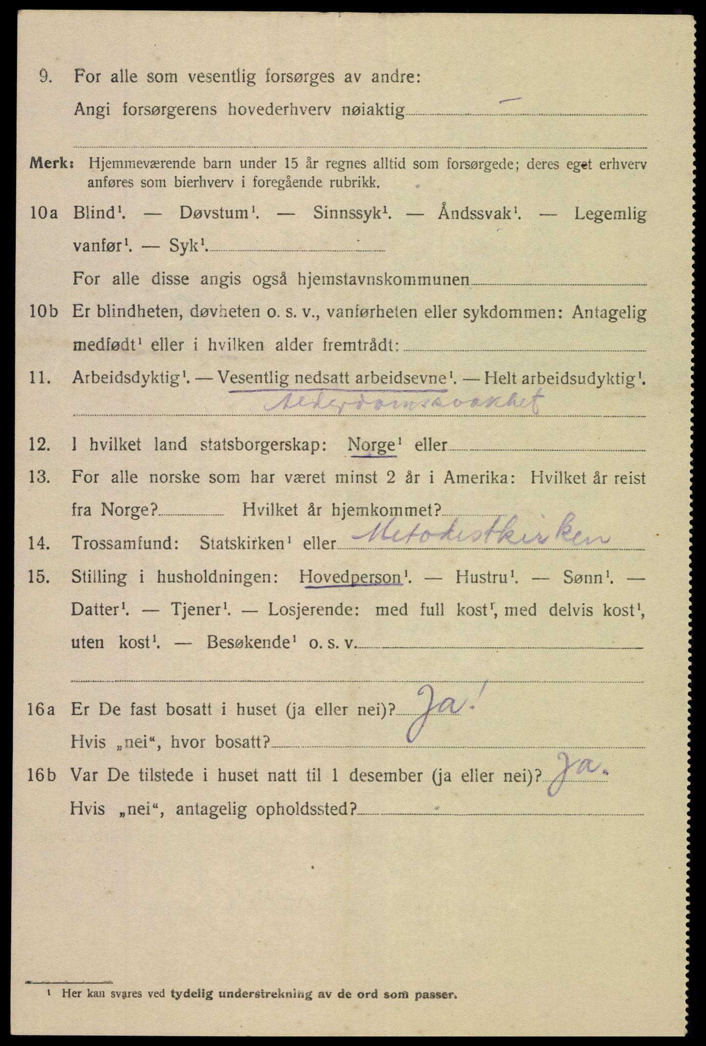 SAK, 1920 census for Arendal, 1920, p. 28127