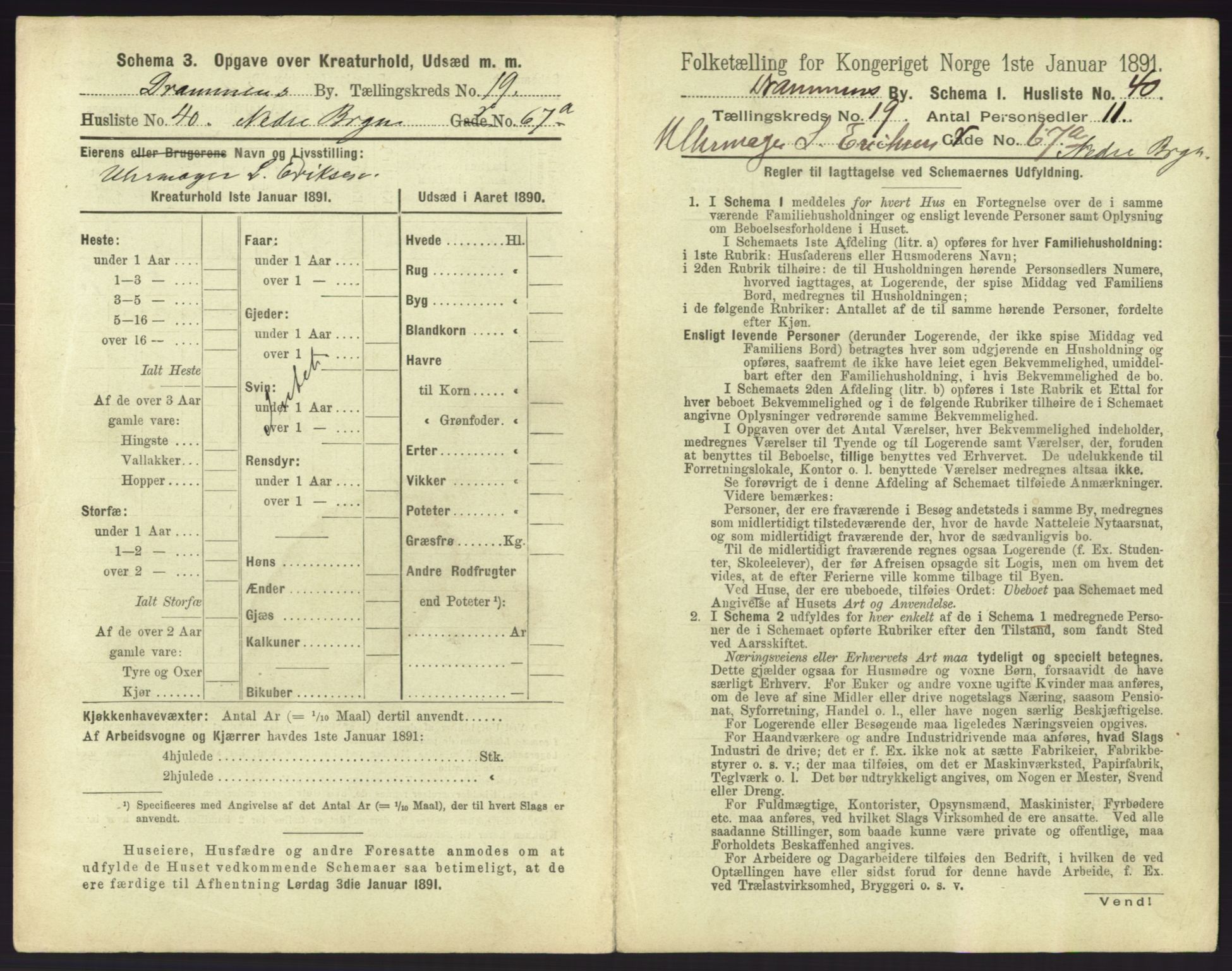 RA, 1891 census for 0602 Drammen, 1891, p. 1649