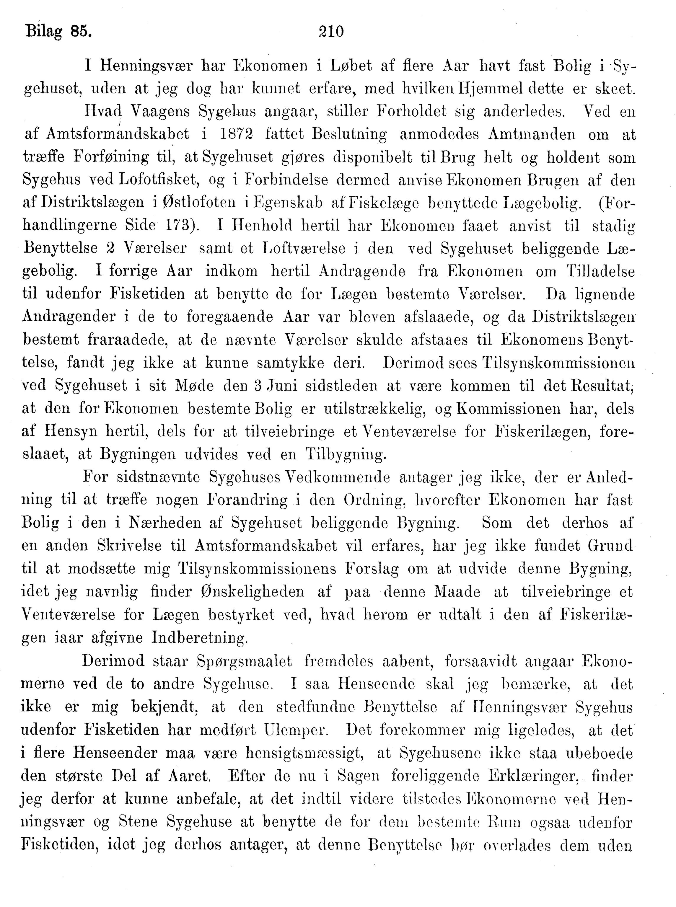 Nordland Fylkeskommune. Fylkestinget, AIN/NFK-17/176/A/Ac/L0014: Fylkestingsforhandlinger 1881-1885, 1881-1885