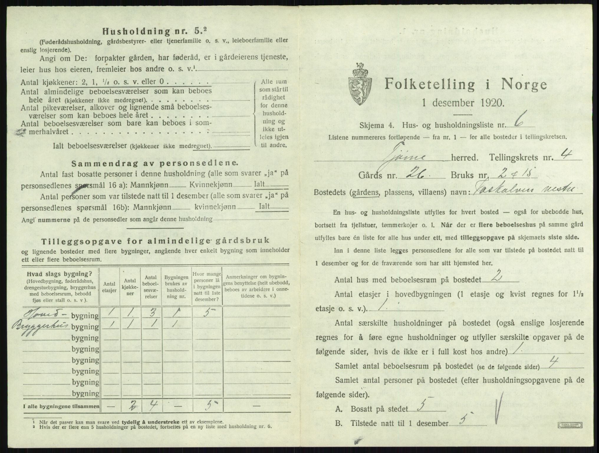 SAKO, 1920 census for Tjøme, 1920, p. 1151