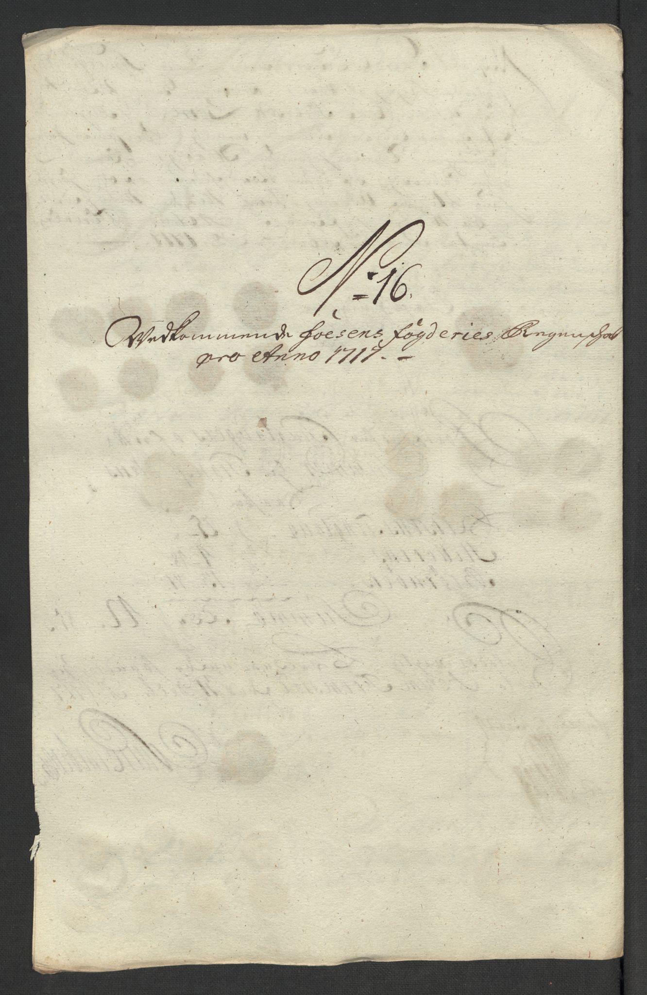 Rentekammeret inntil 1814, Reviderte regnskaper, Fogderegnskap, AV/RA-EA-4092/R57/L3865: Fogderegnskap Fosen, 1717, p. 141