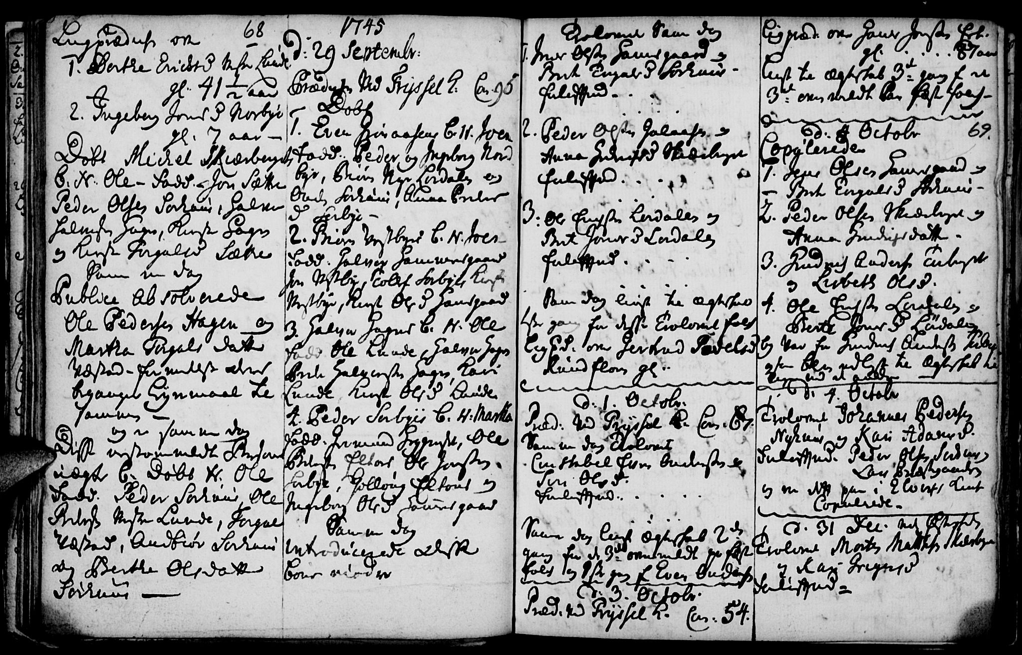 Elverum prestekontor, SAH/PREST-044/H/Ha/Haa/L0001: Parish register (official) no. 1, 1730-1760, p. 68-69