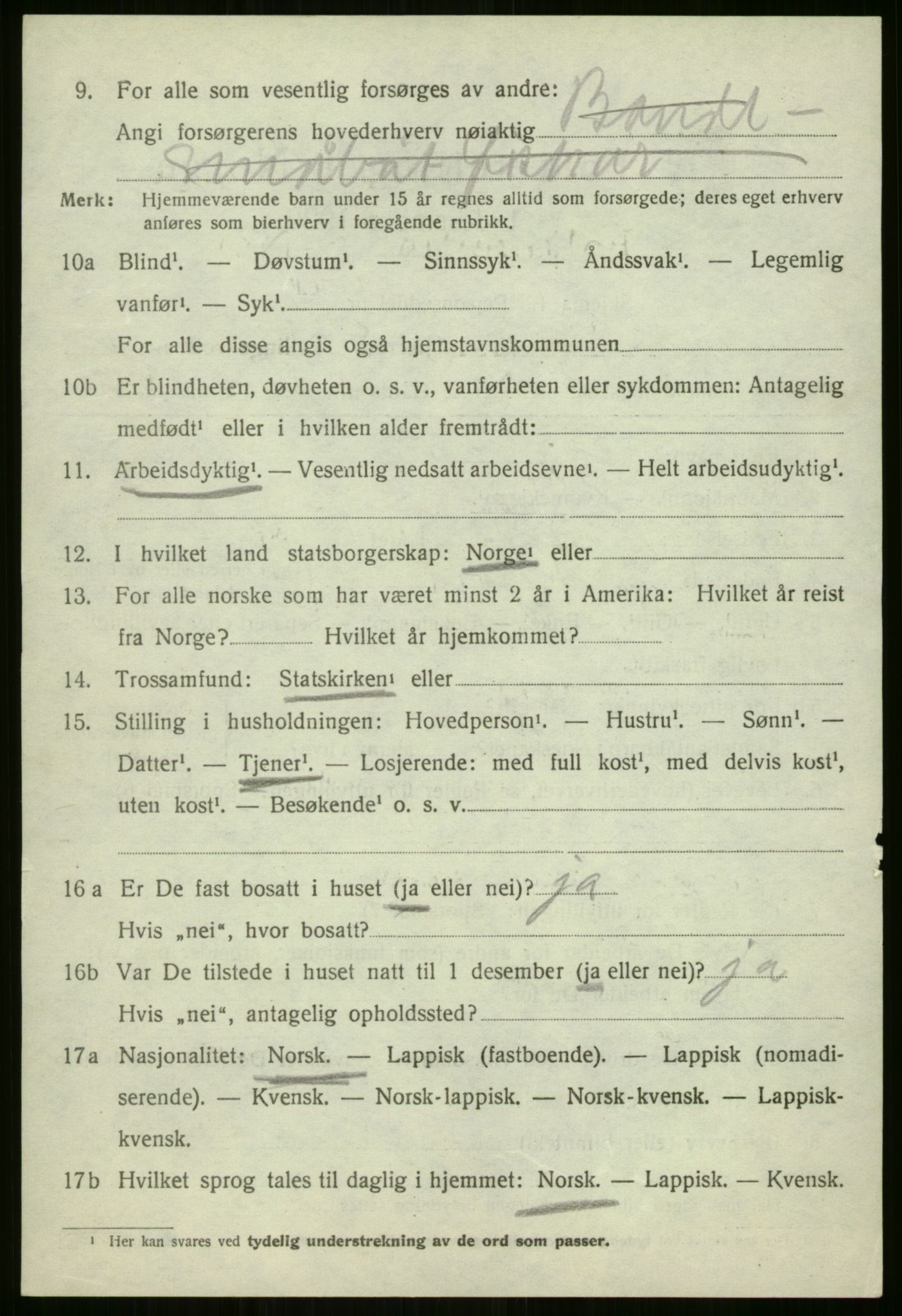 SATØ, 1920 census for Sørfjord, 1920, p. 745