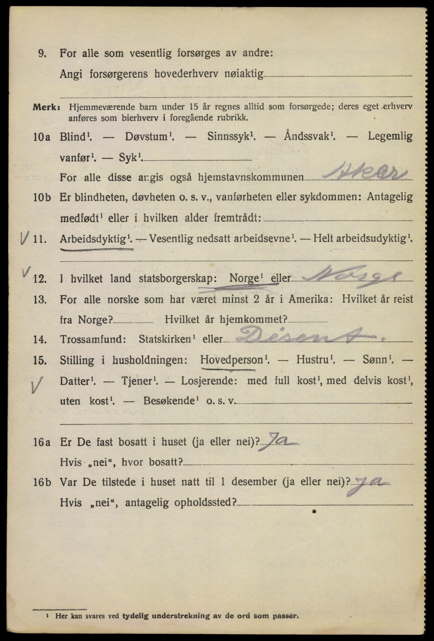 SAO, 1920 census for Kristiania, 1920, p. 337188