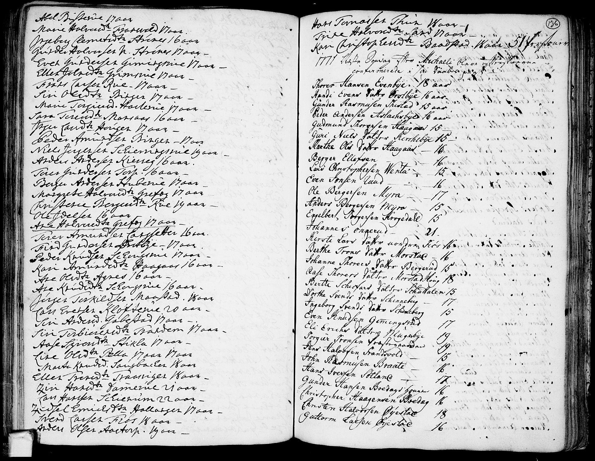 Trøgstad prestekontor Kirkebøker, SAO/A-10925/F/Fa/L0004: Parish register (official) no. I 4, 1750-1784, p. 136