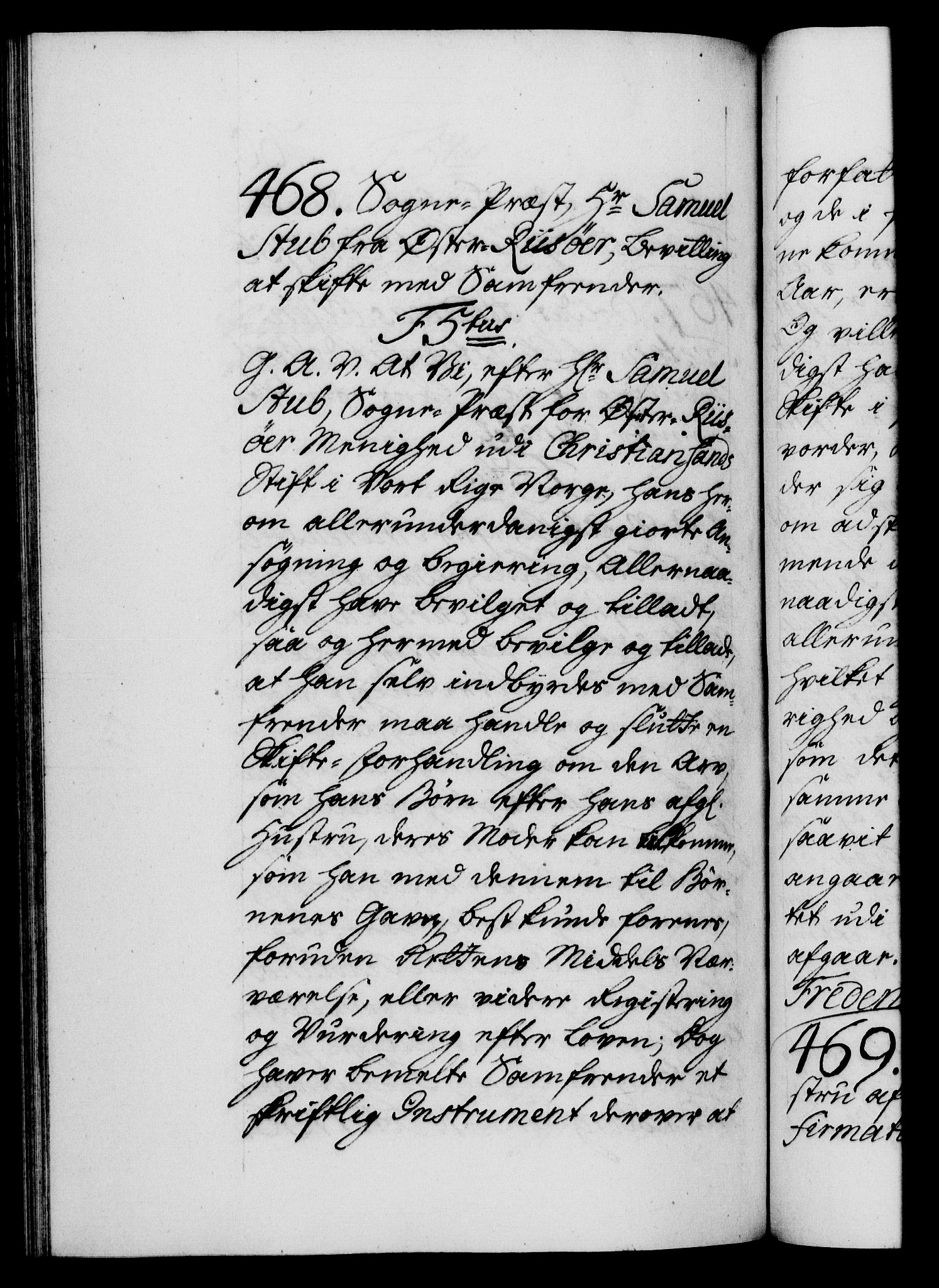 Danske Kanselli 1572-1799, AV/RA-EA-3023/F/Fc/Fca/Fcaa/L0039: Norske registre, 1755-1756, p. 760b