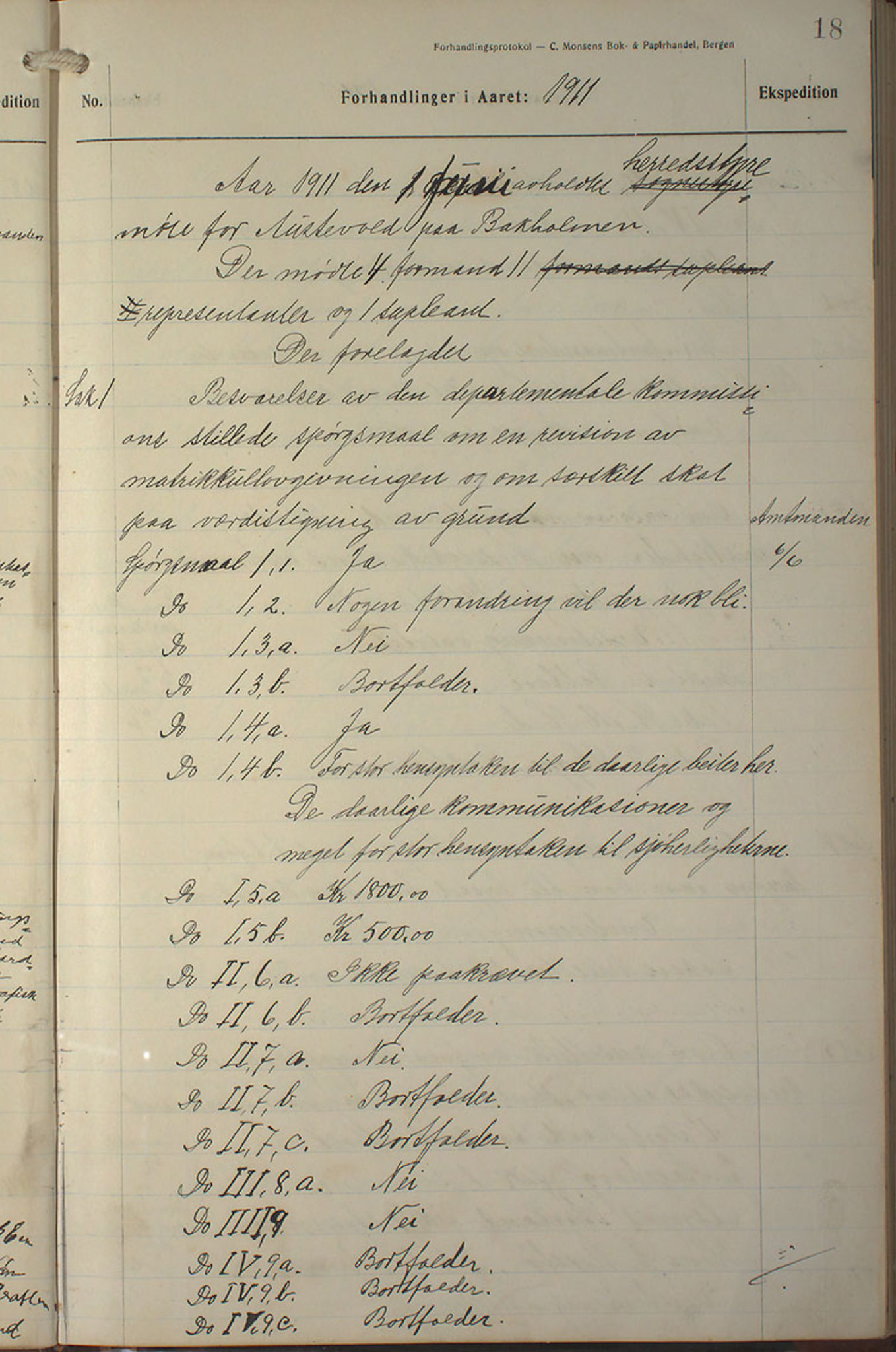 Austevoll kommune. Formannskapet, IKAH/1244-021/A/Aa/L0002b: Møtebok for heradstyret, 1910-1919, p. 37